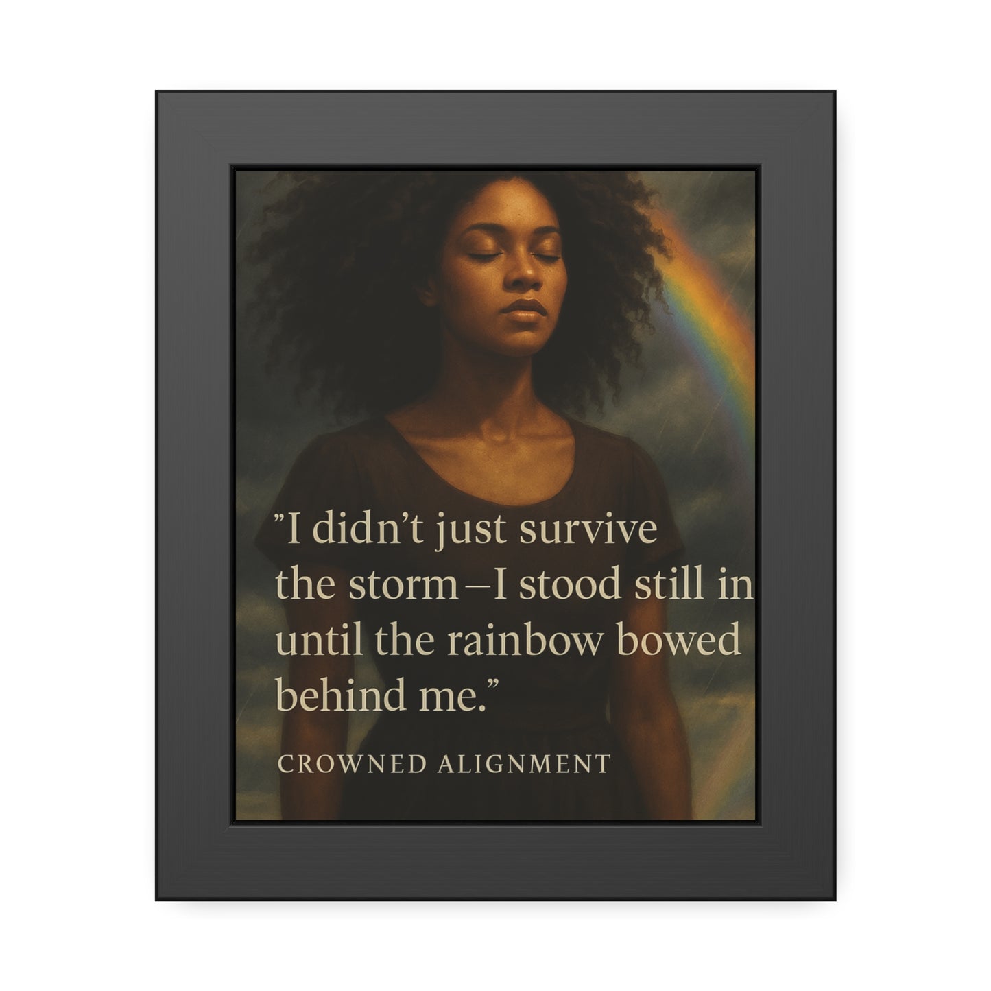 "I Didn't Just Survive"- Framed Wall Art