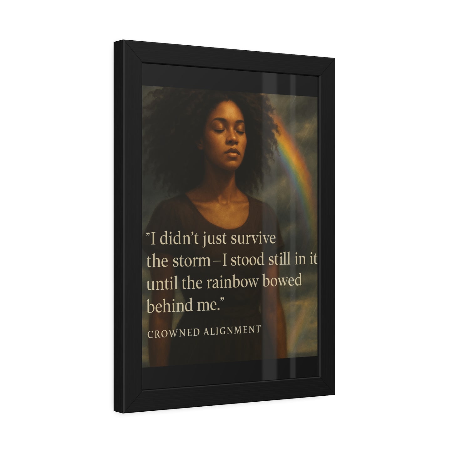"I Didn't Just Survive"- Framed Wall Art