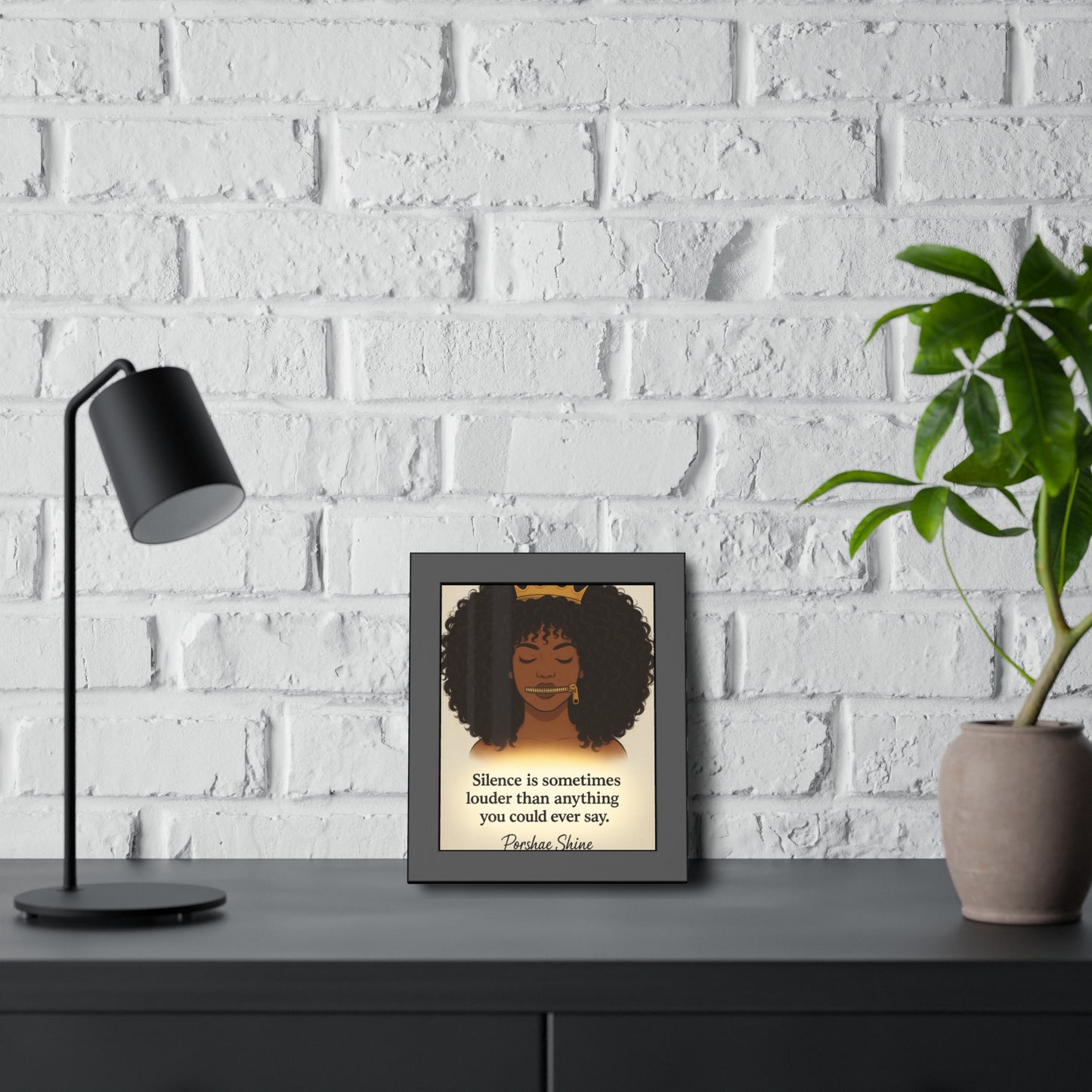"Silence Speaks Louder - Digital Wall Art