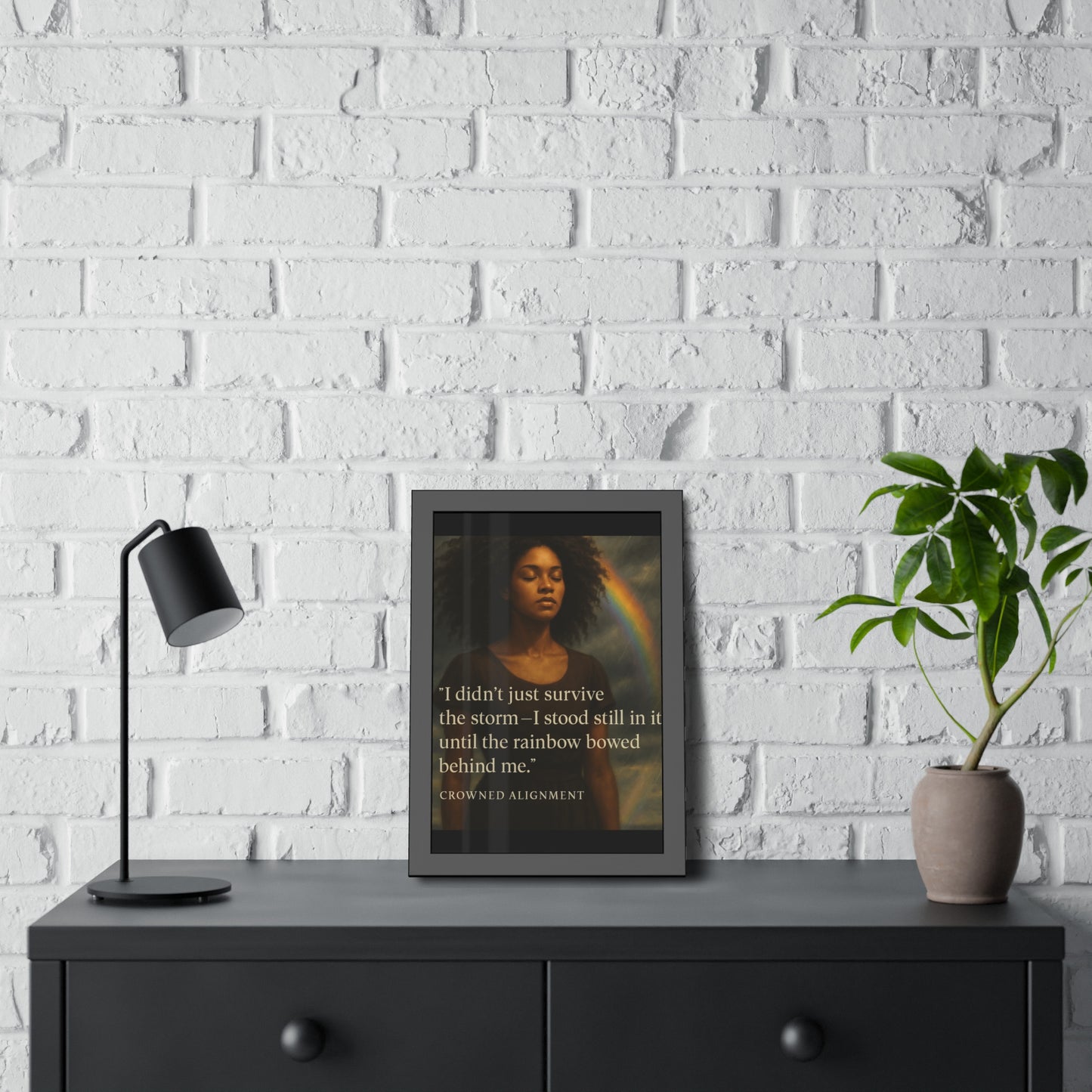 "I Didn't Just Survive"- Framed Wall Art