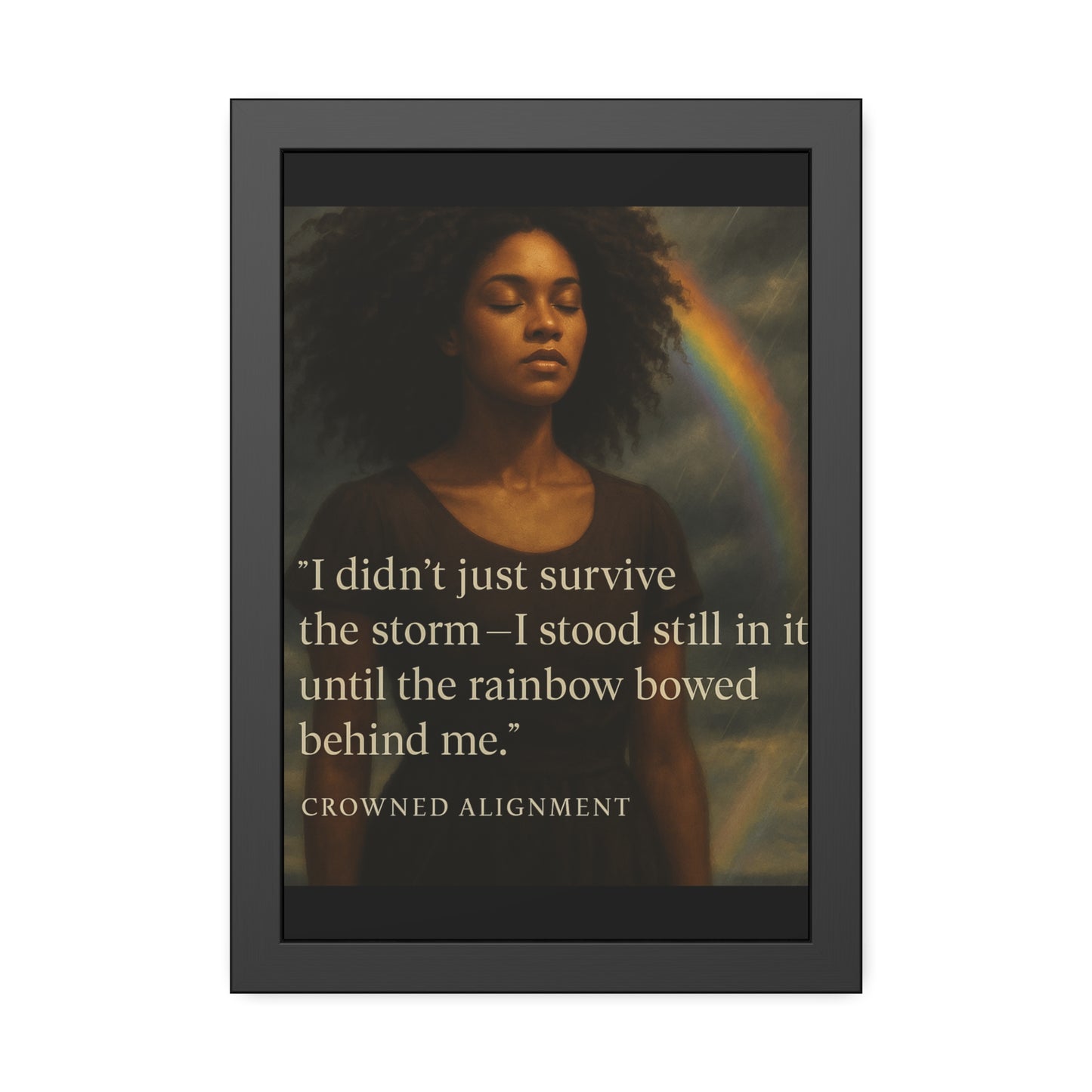 "I Didn't Just Survive"- Framed Wall Art