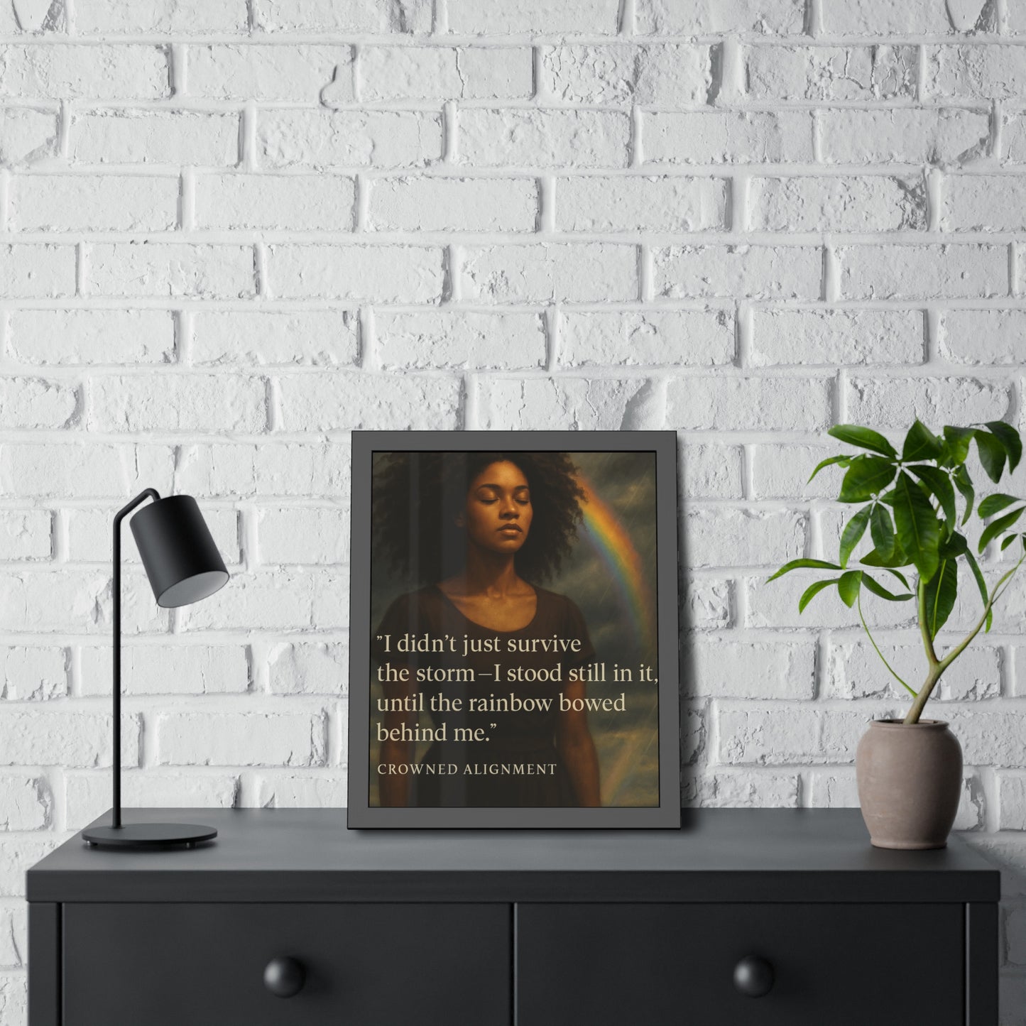 "I Didn't Just Survive"- Framed Wall Art
