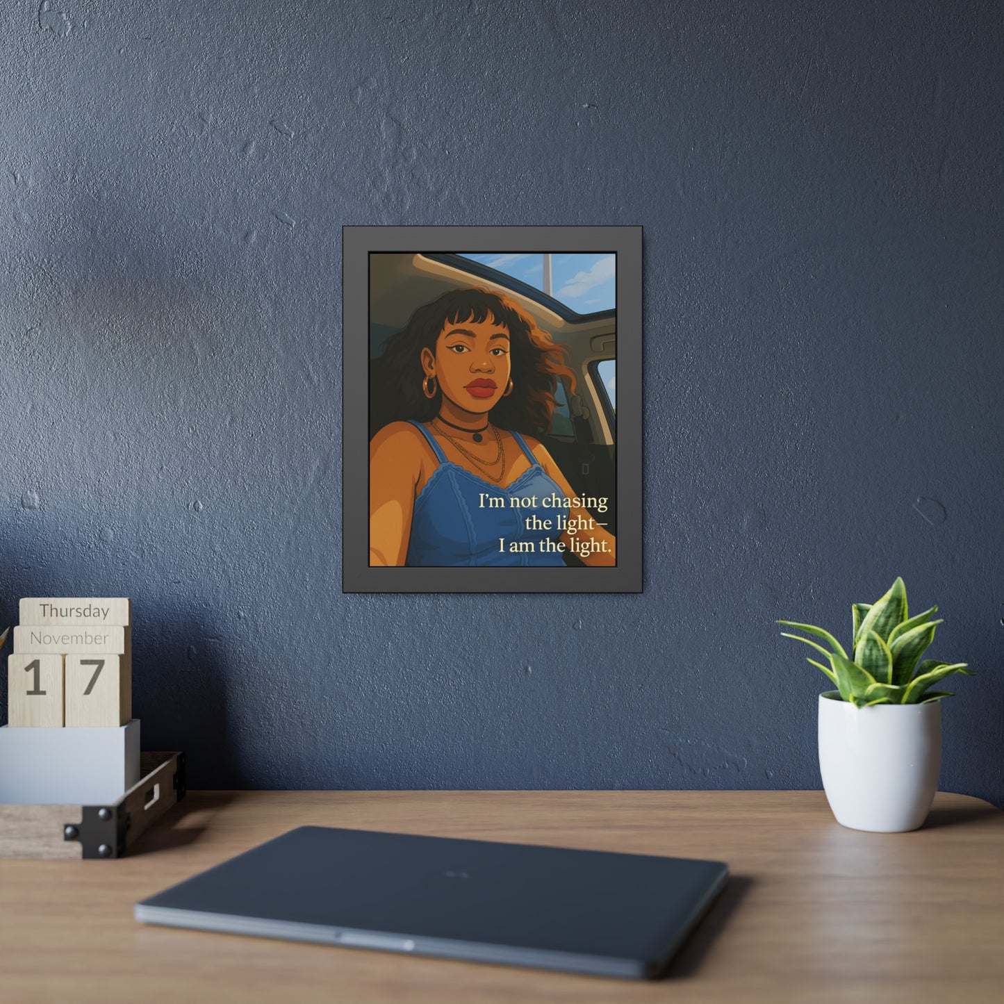 "I Am the Light" - Framed Wall Art