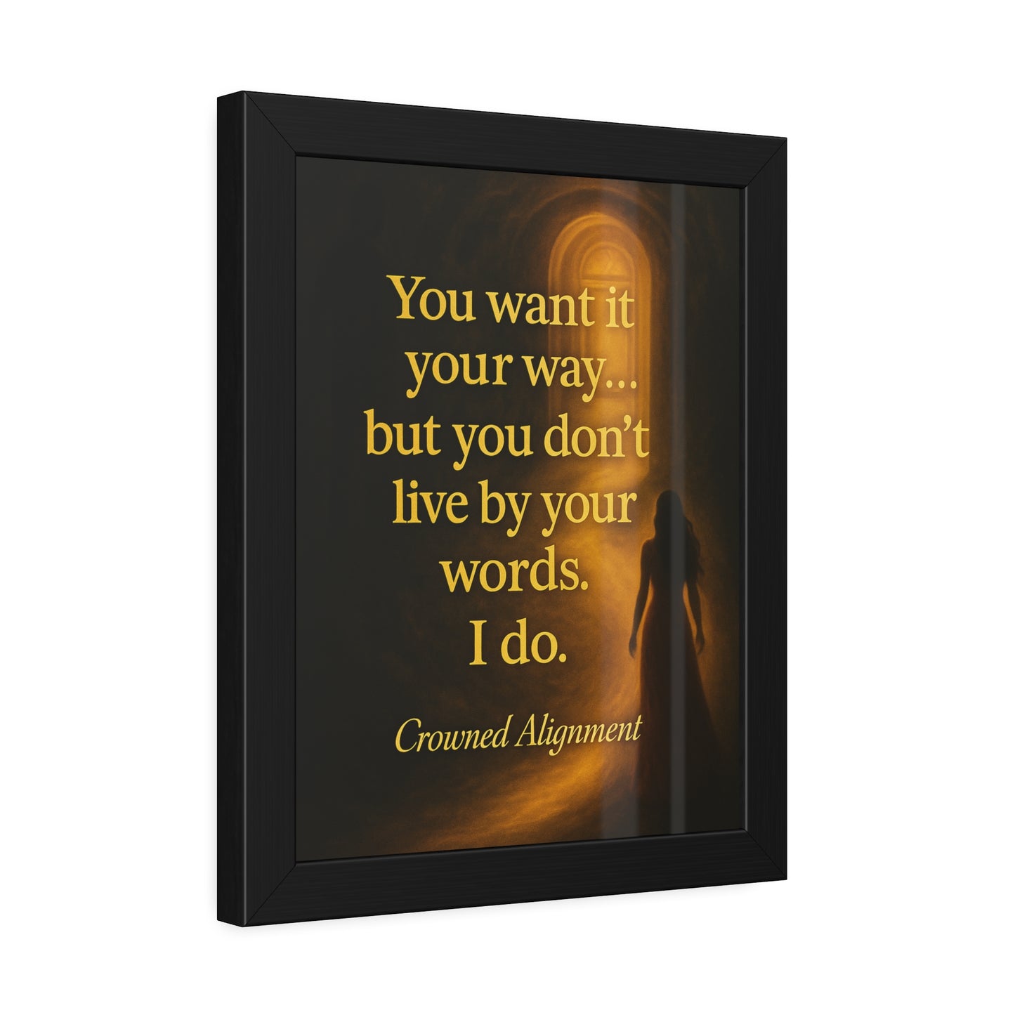 "Live By Your Words" - Framed Wall Art