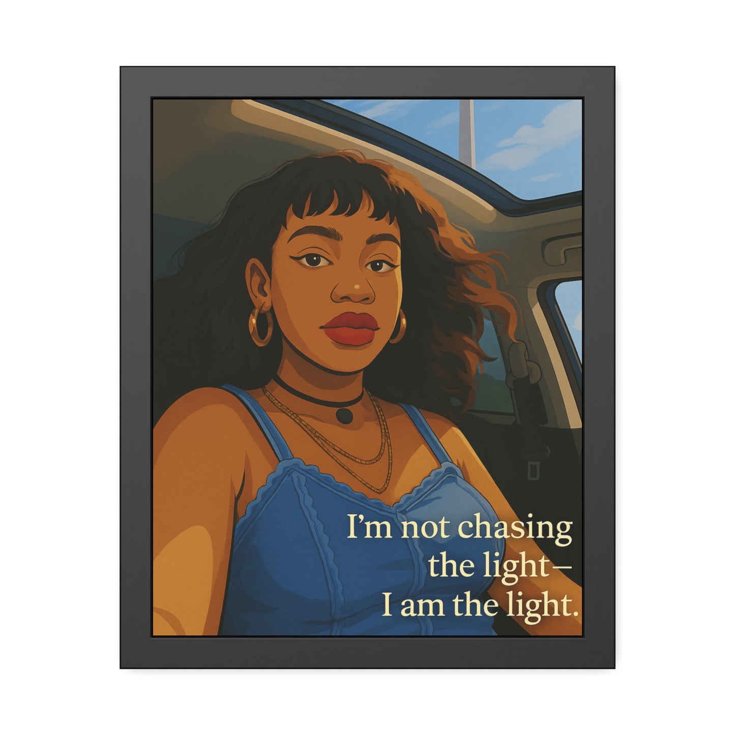"I Am the Light" - Framed Wall Art