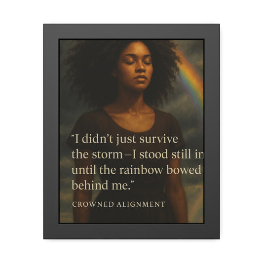 "I Didn't Just Survive"- Framed Wall Art