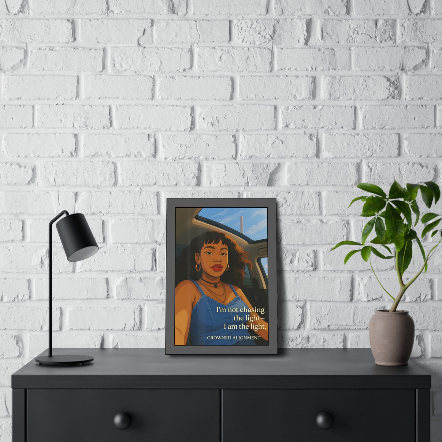 "I Am the Light" - Framed Wall Art