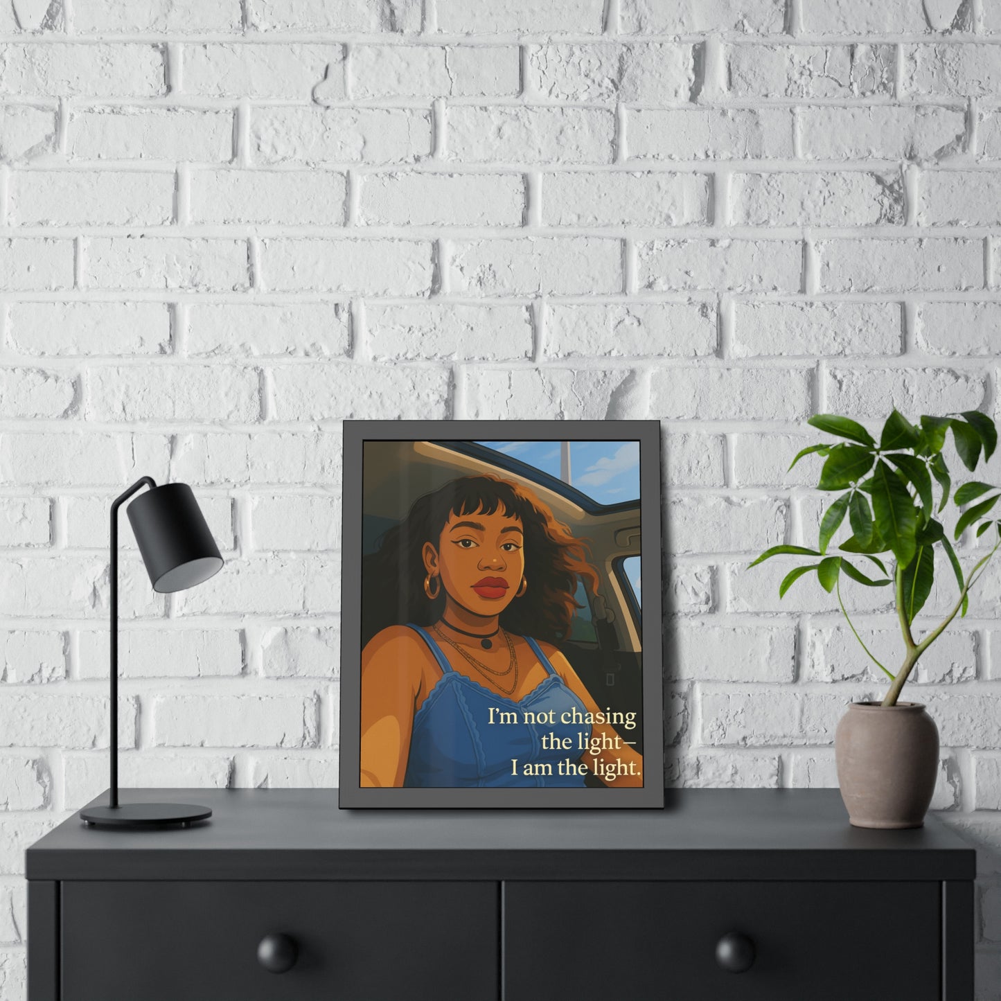 "I Am the Light" - Framed Wall Art