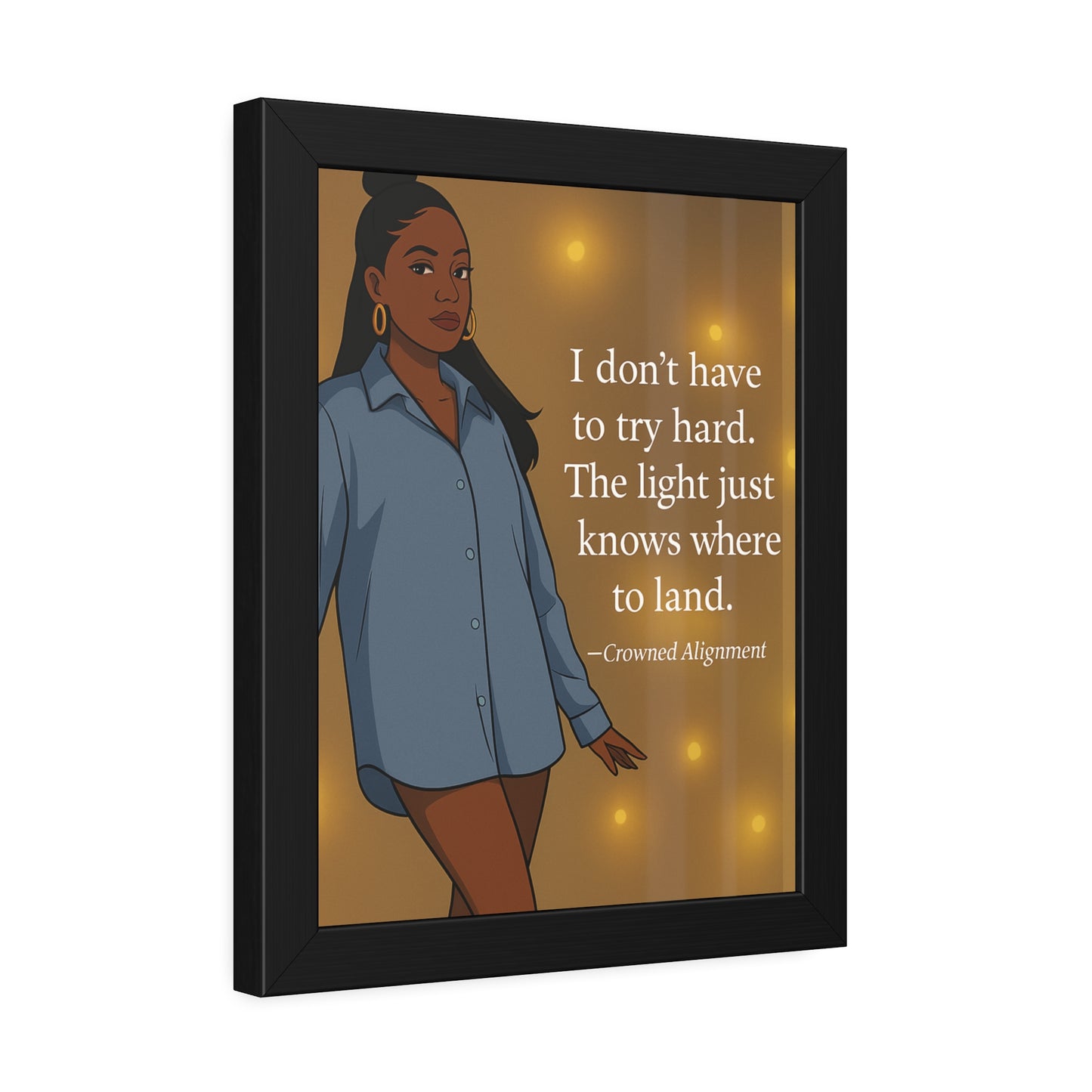 "I Don’t Have to Try Hard" Framed Wall Art