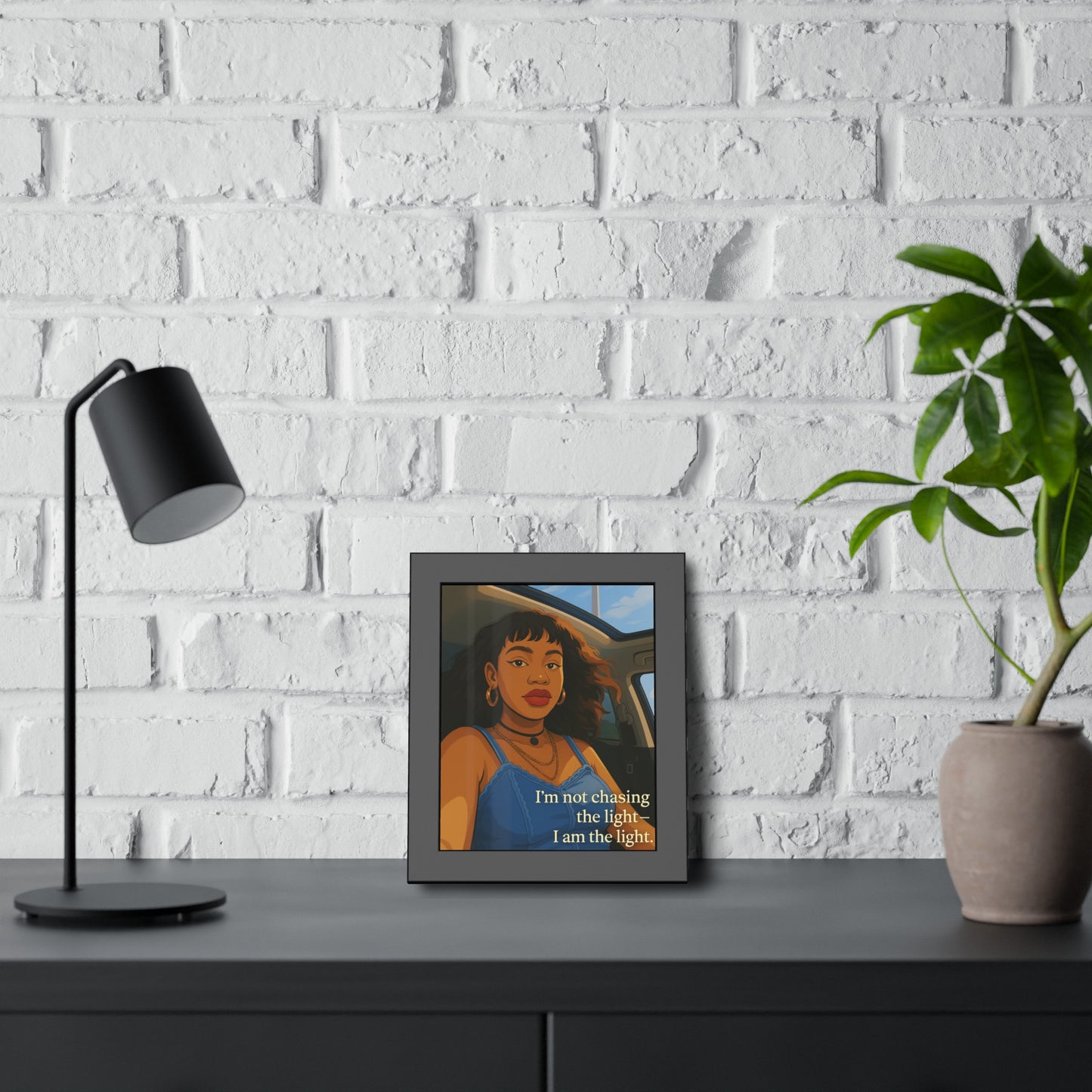 "I Am the Light" - Framed Wall Art