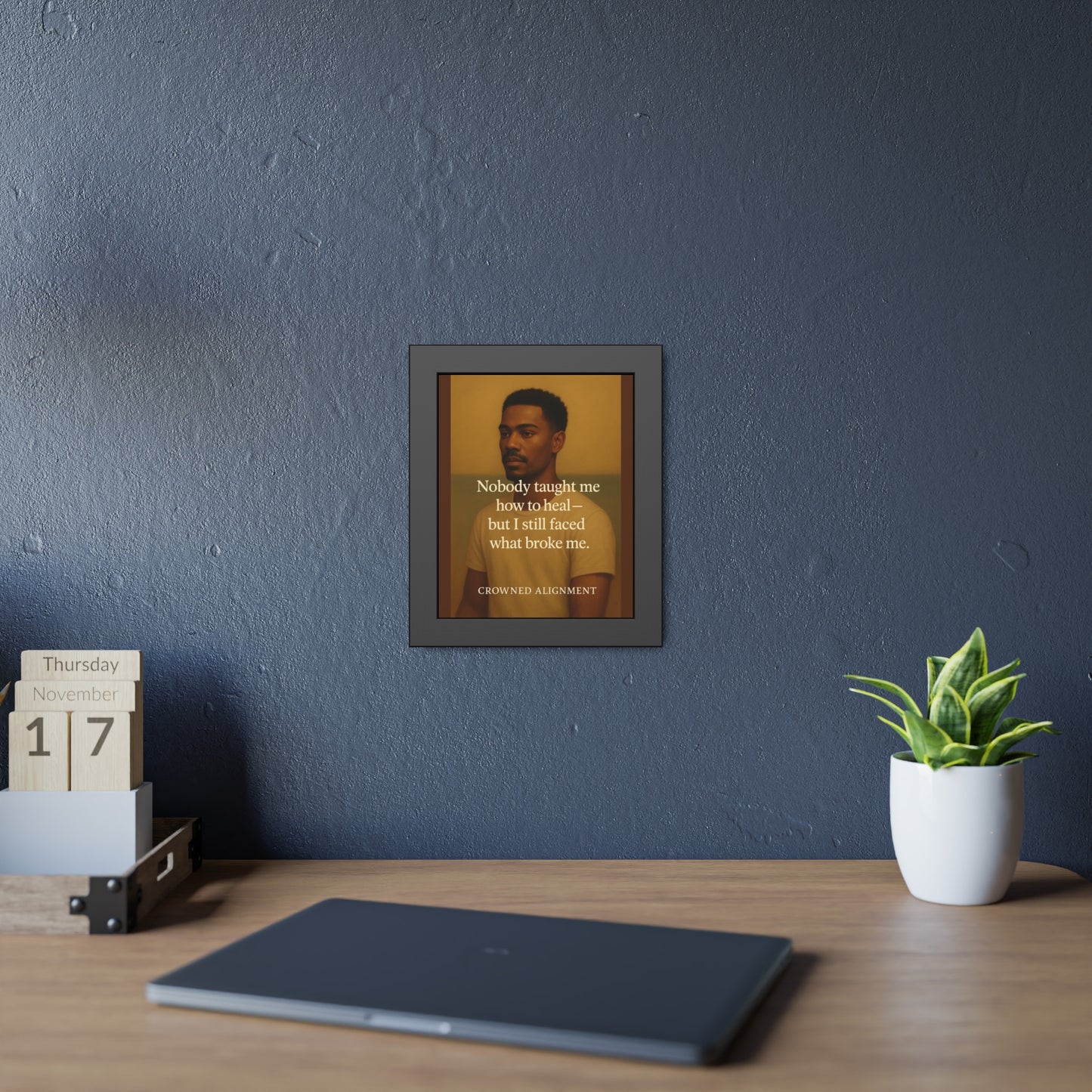 "Faced What Broke Me" - Framed Wall Art