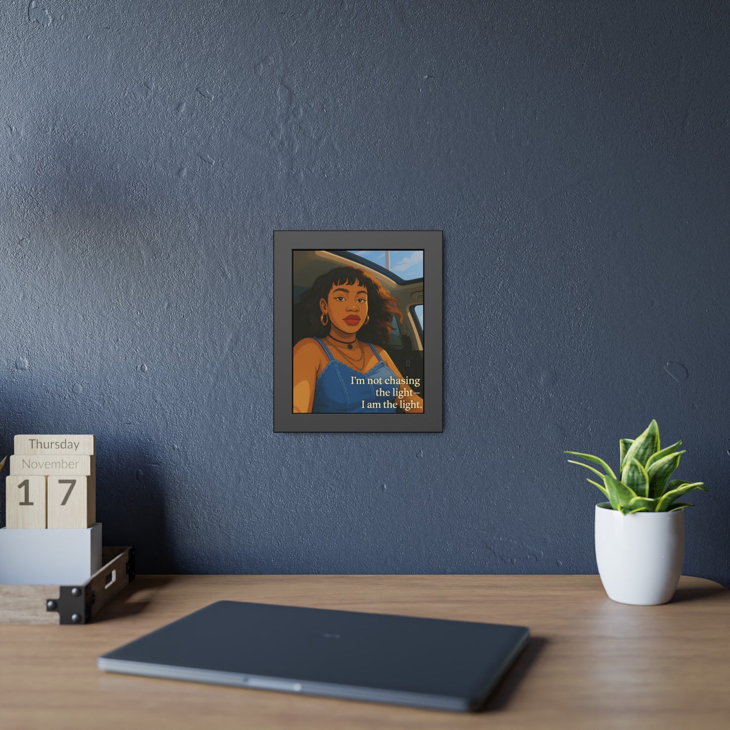 "I Am the Light" - Framed Wall Art