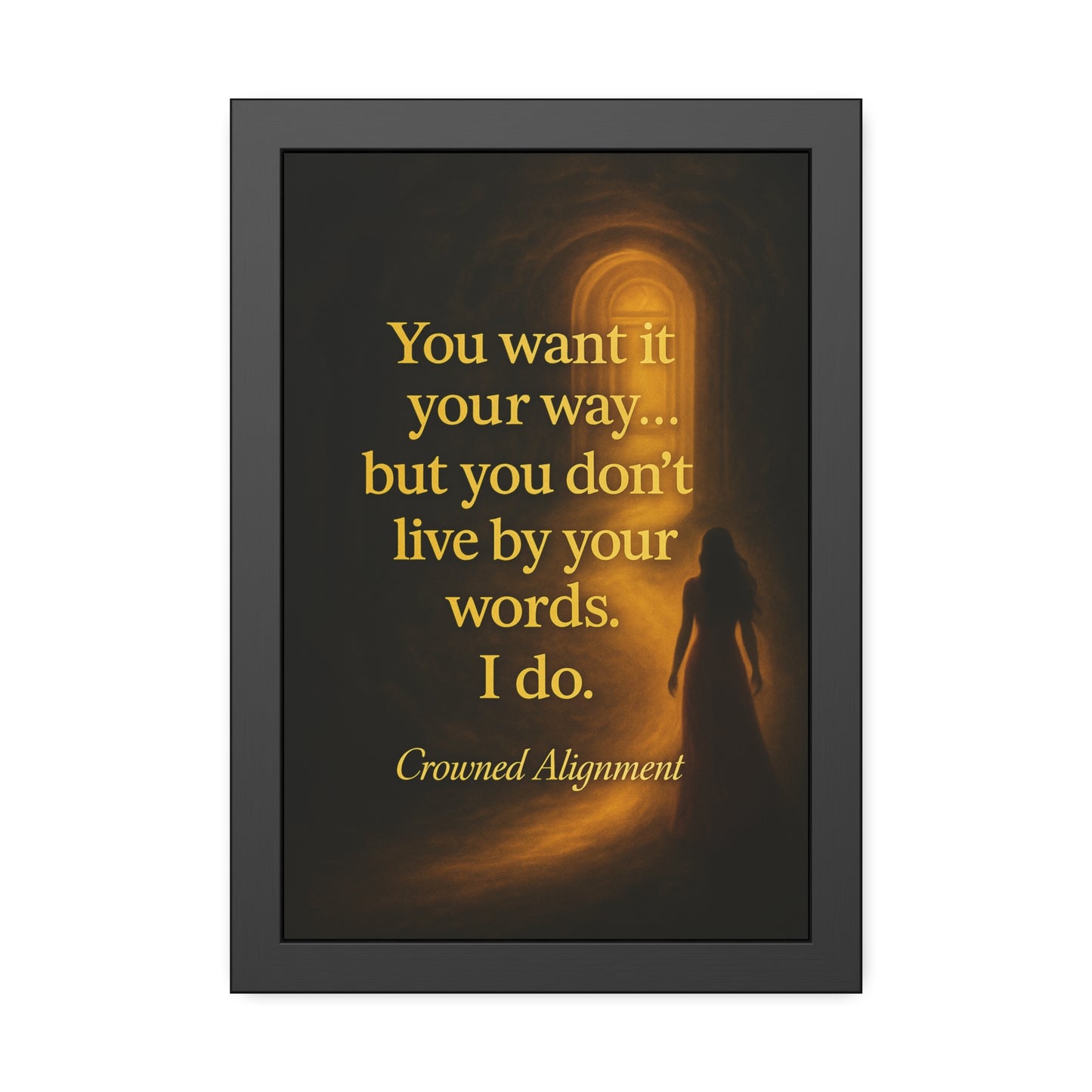 "Live By Your Words" - Framed Wall Art