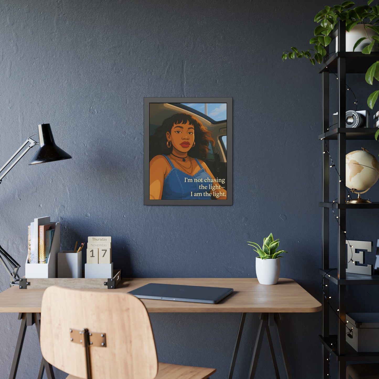 "I Am the Light" - Framed Wall Art