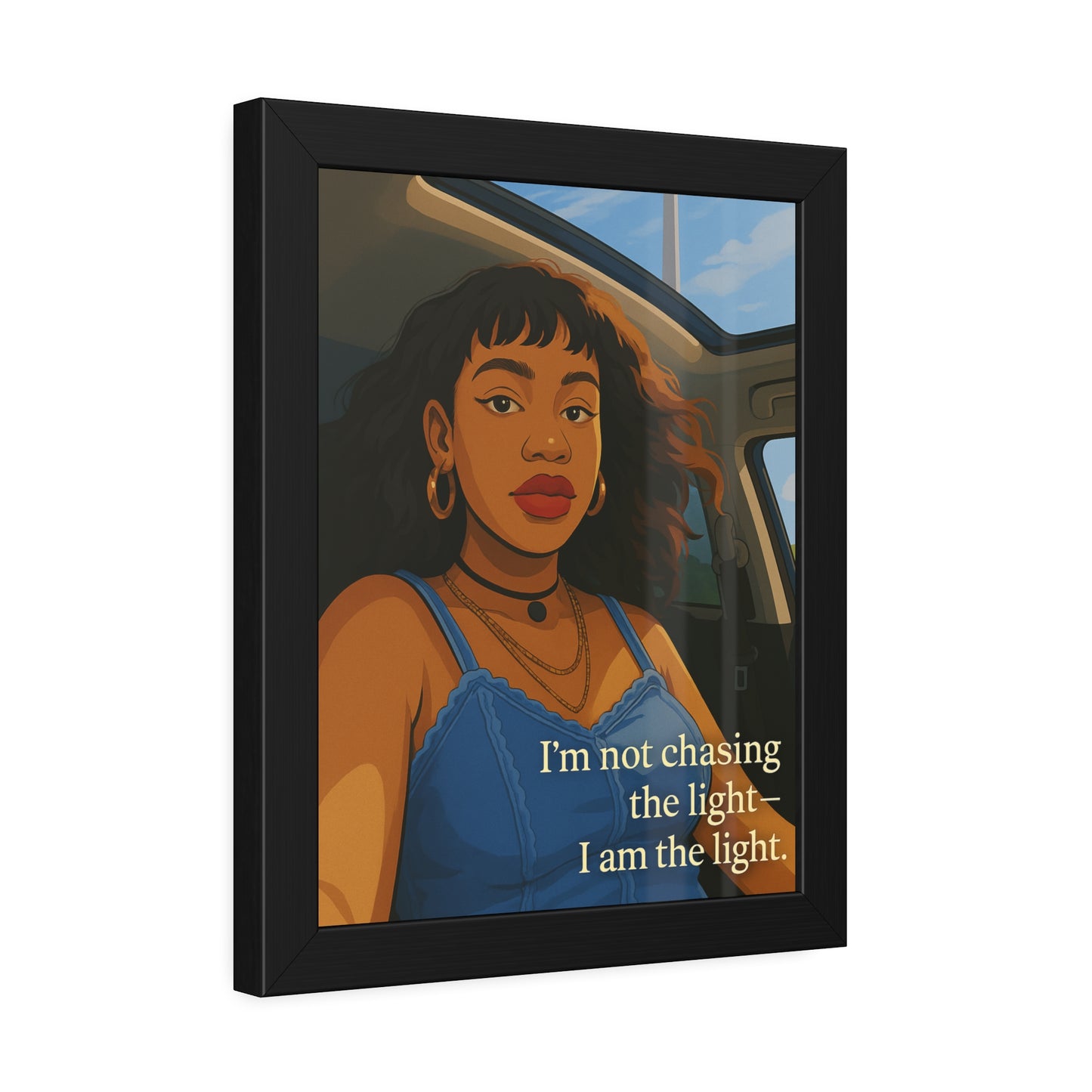 "I Am the Light" - Framed Wall Art