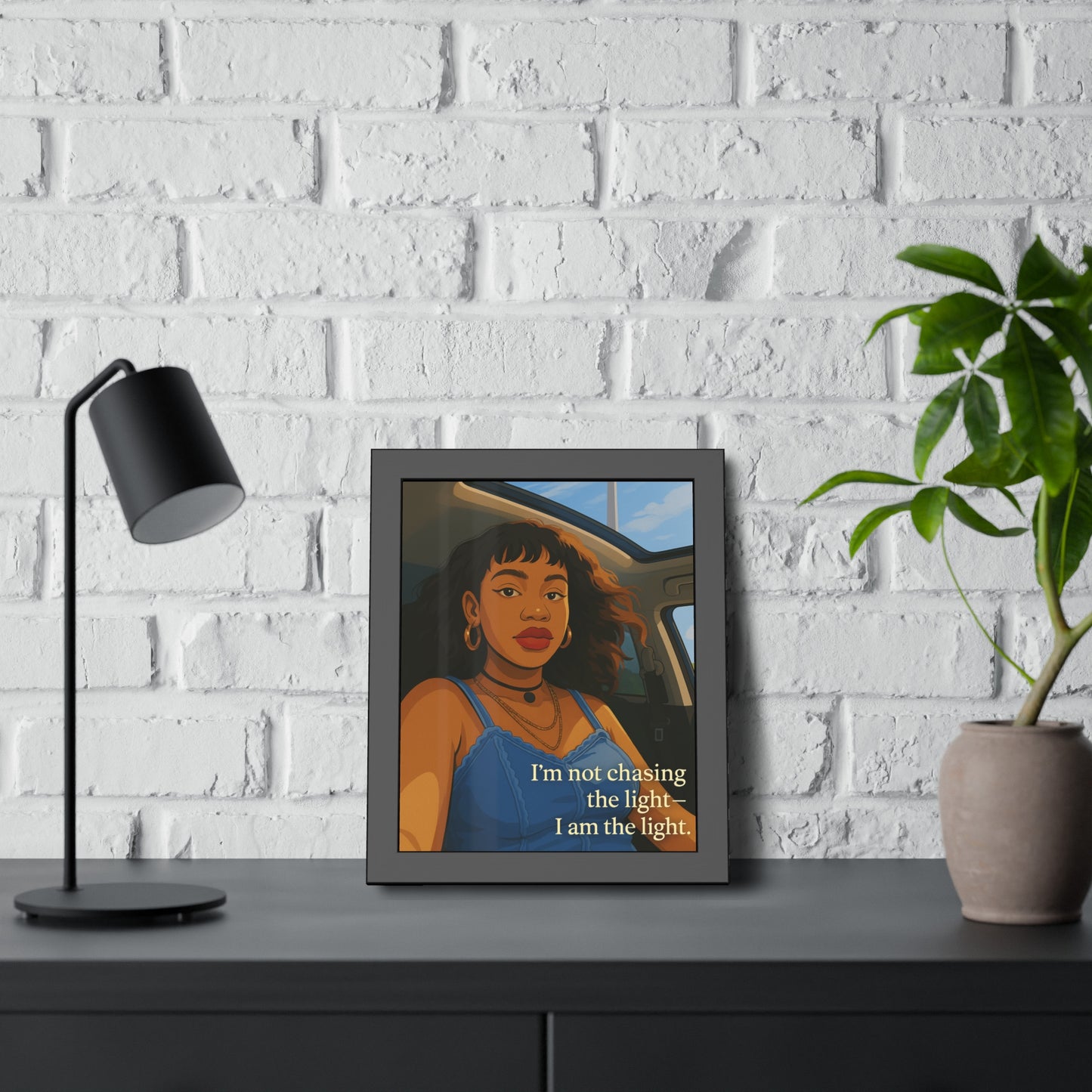 "I Am the Light" - Framed Wall Art
