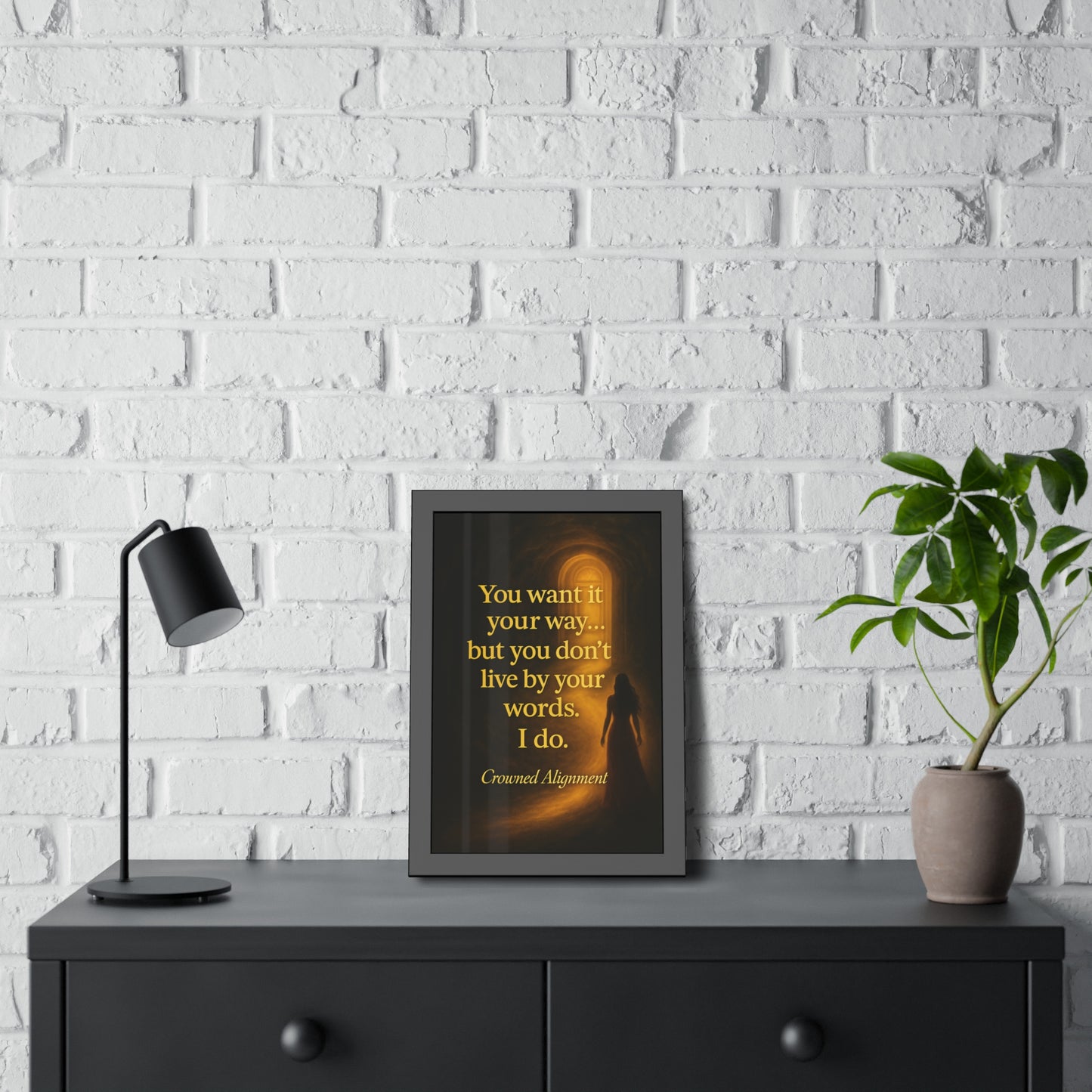"Live By Your Words" - Framed Wall Art