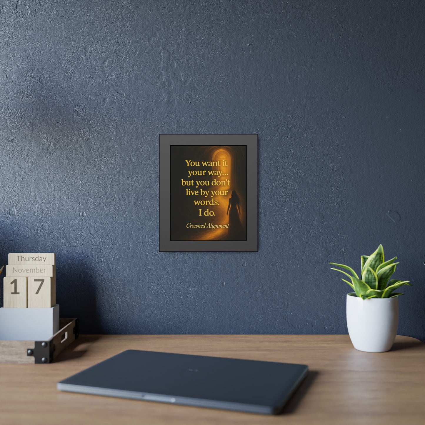 "Live By Your Words" - Framed Wall Art