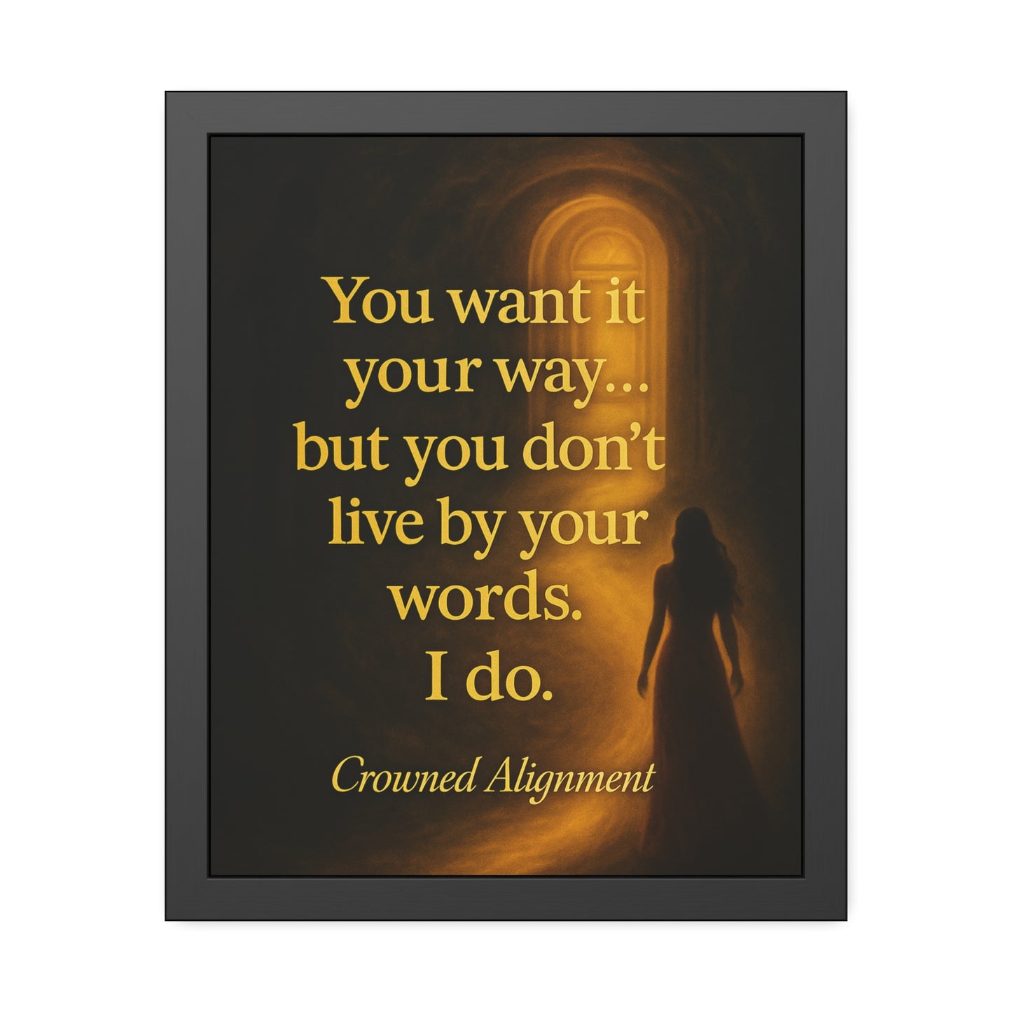 "Live By Your Words" - Framed Wall Art
