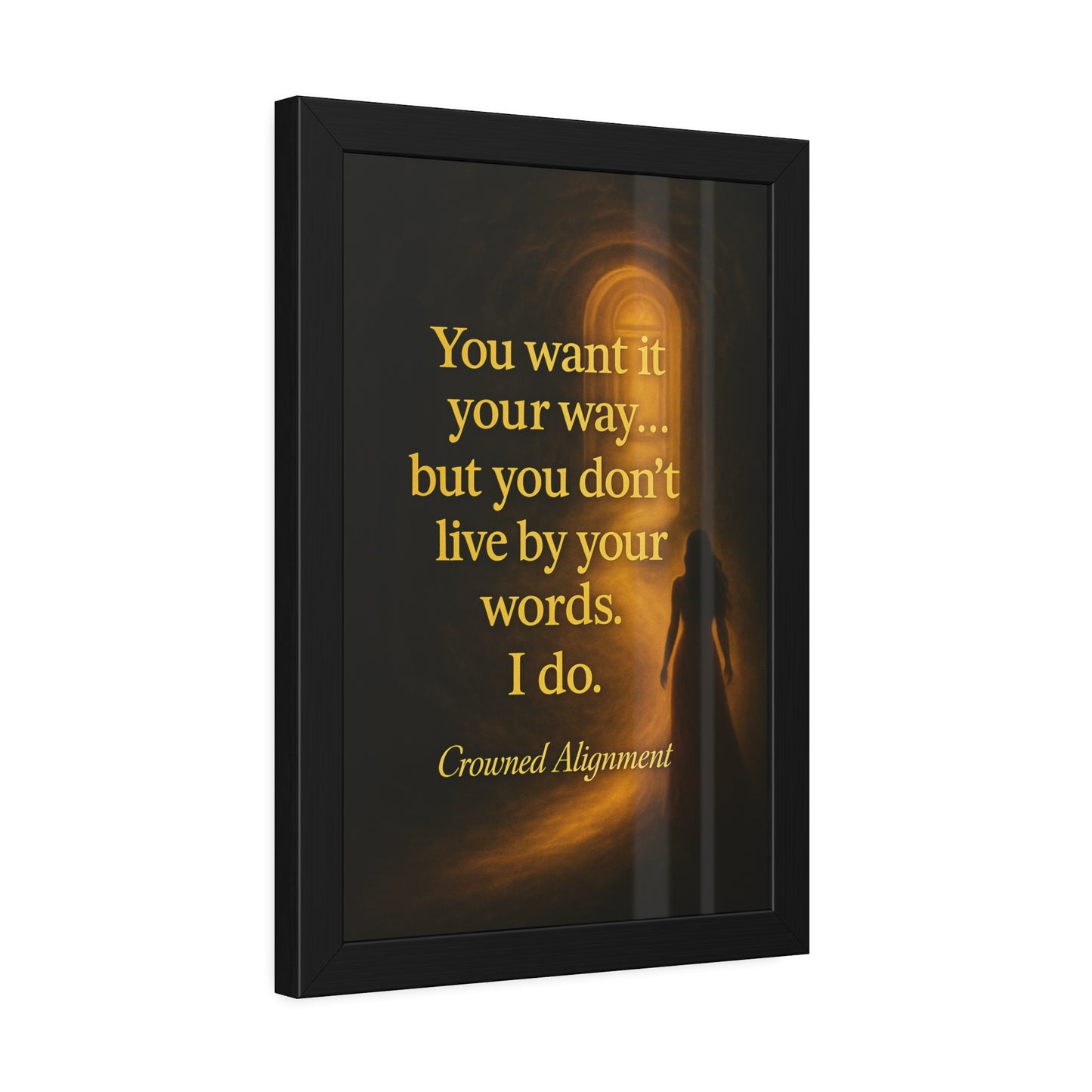 "Live By Your Words" - Framed Wall Art