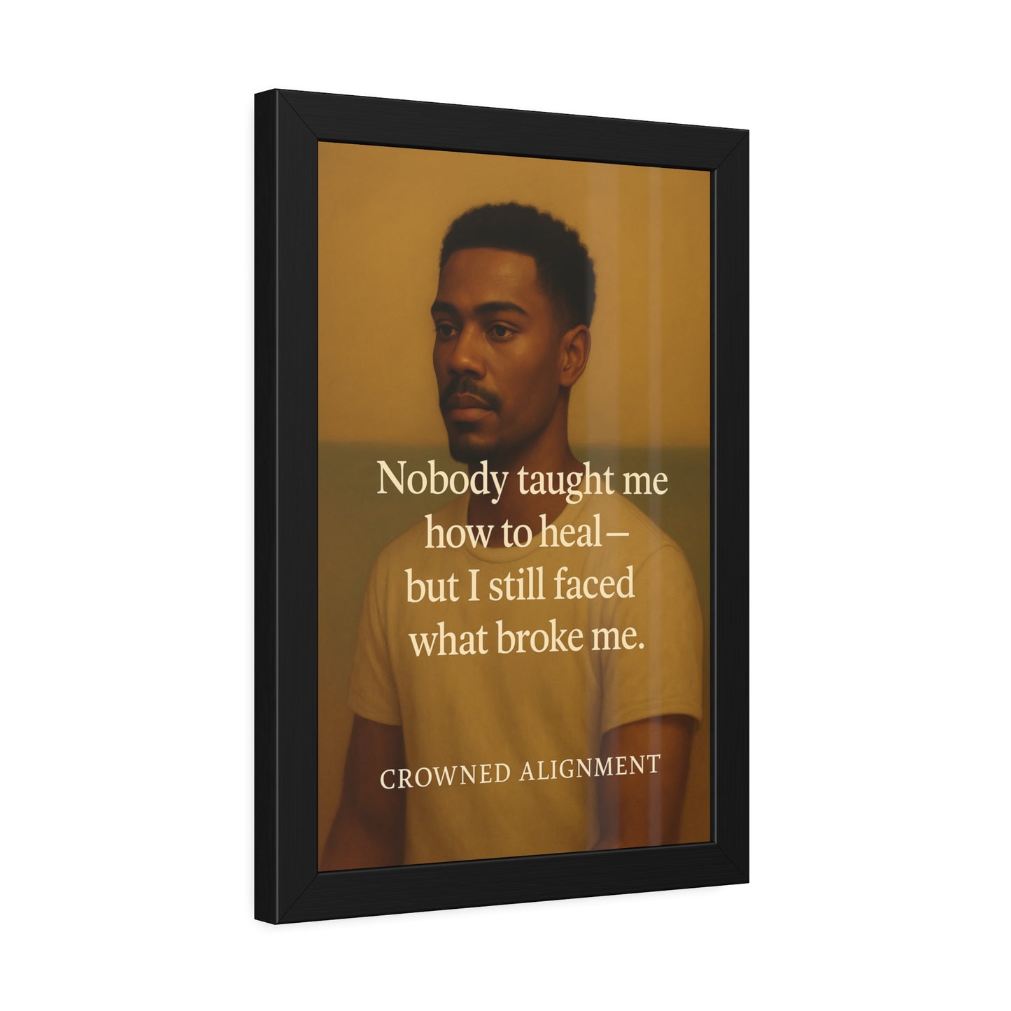 "Faced What Broke Me" - Framed Wall Art