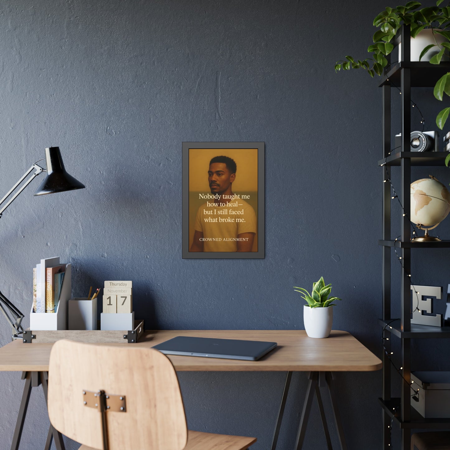 "Faced What Broke Me" - Framed Wall Art
