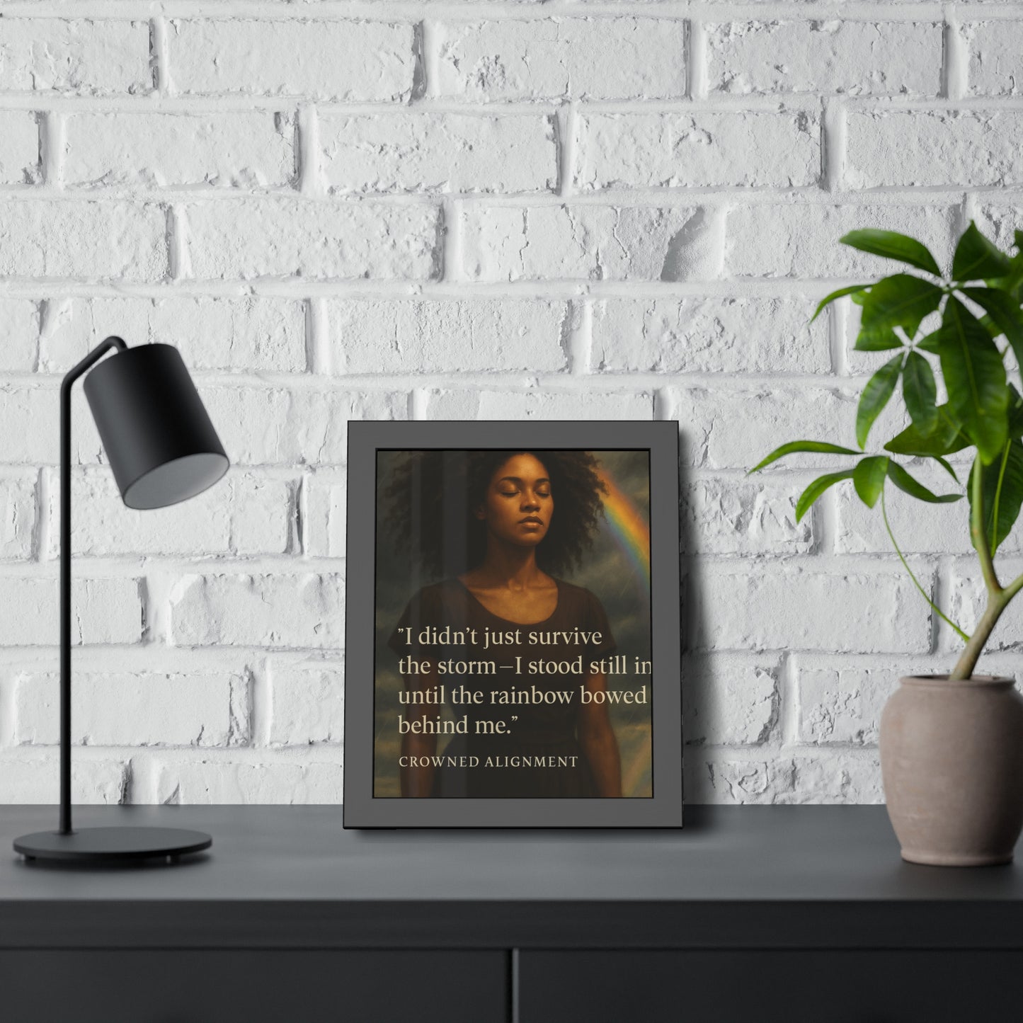 "I Didn't Just Survive"- Framed Wall Art