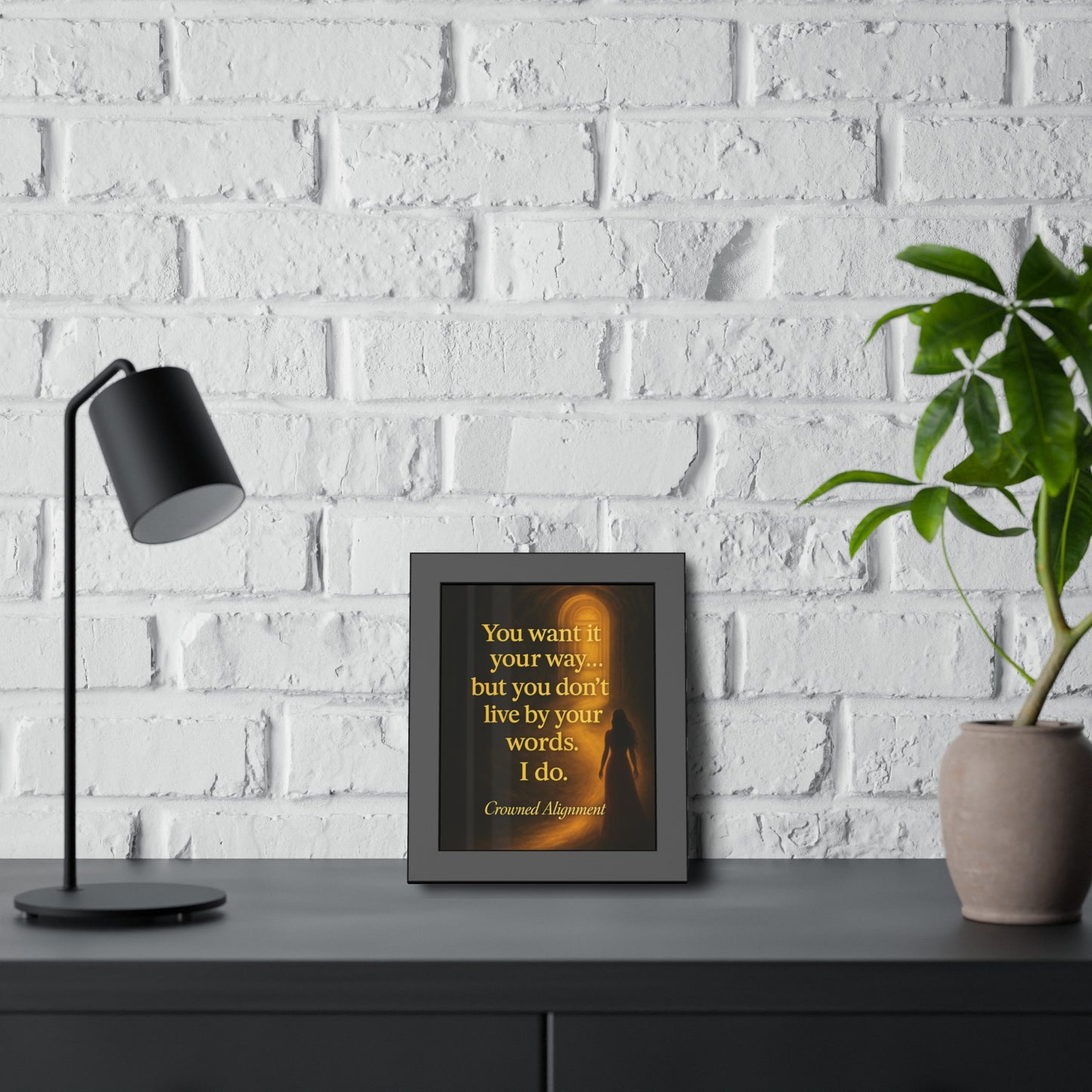 "Live By Your Words" - Framed Wall Art