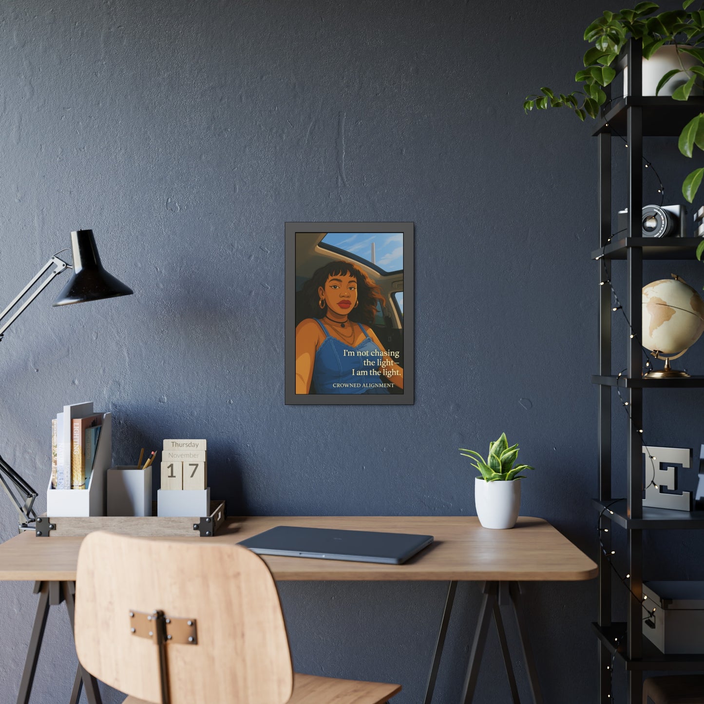 "I Am the Light" - Framed Wall Art