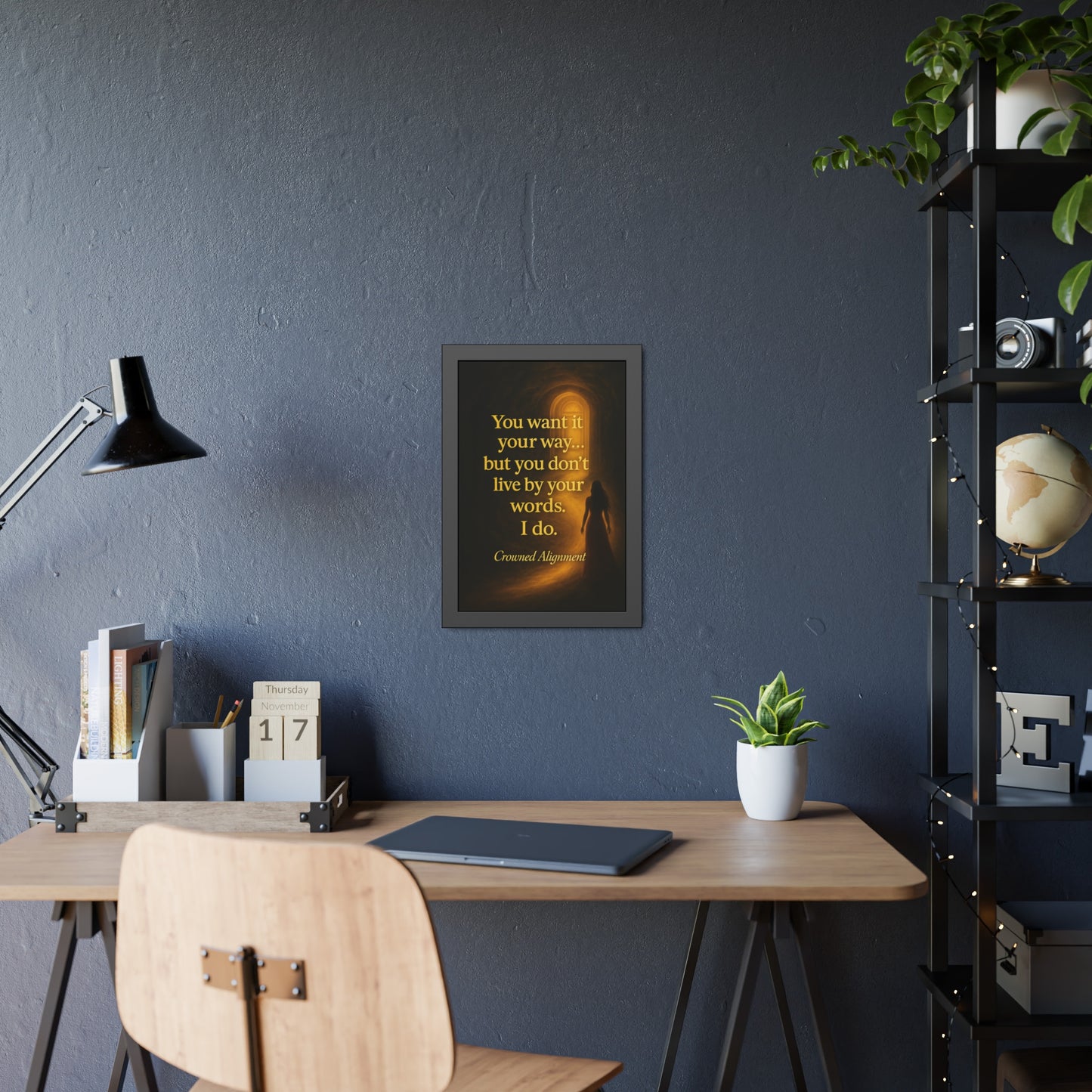 "Live By Your Words" - Framed Wall Art