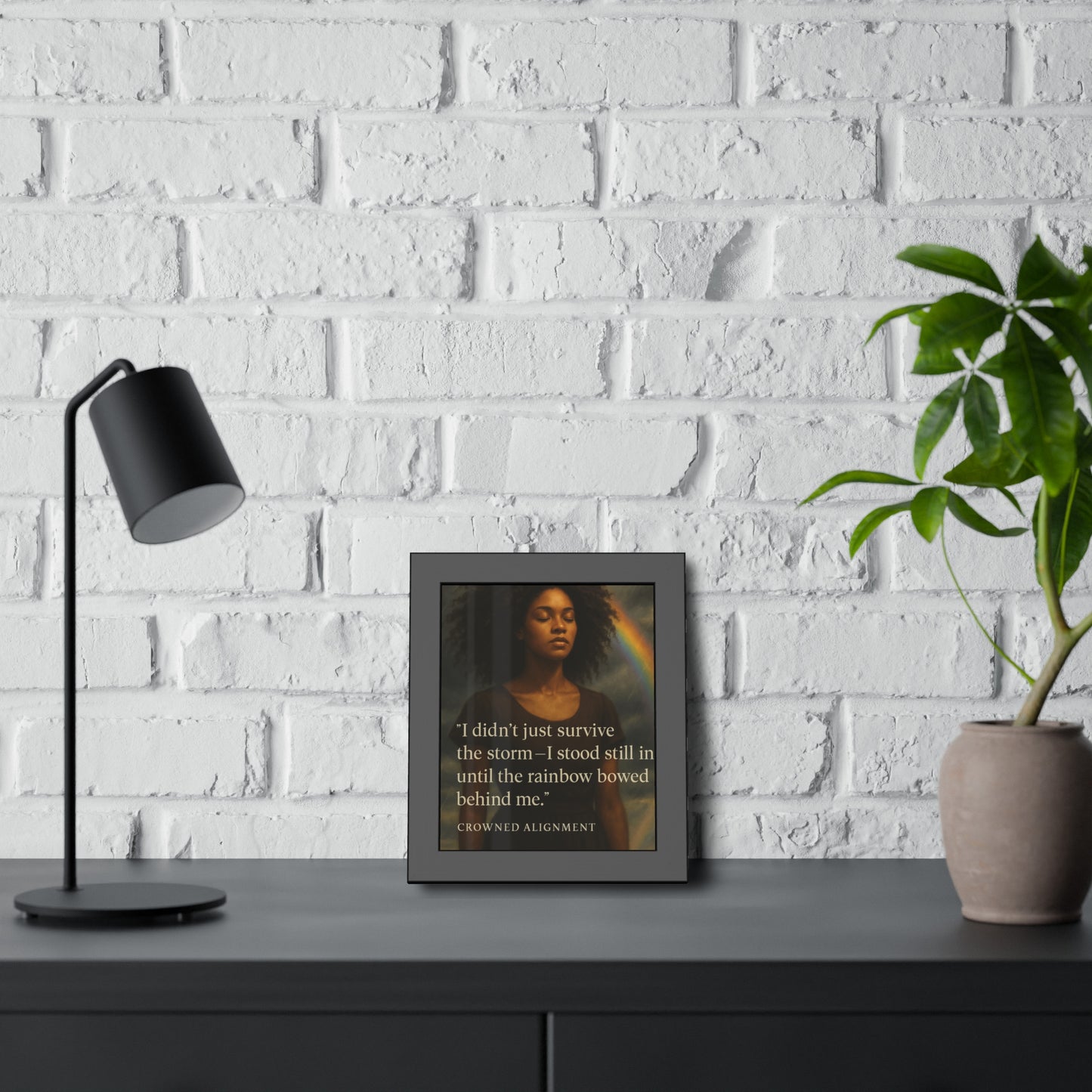 "I Didn't Just Survive"- Framed Wall Art