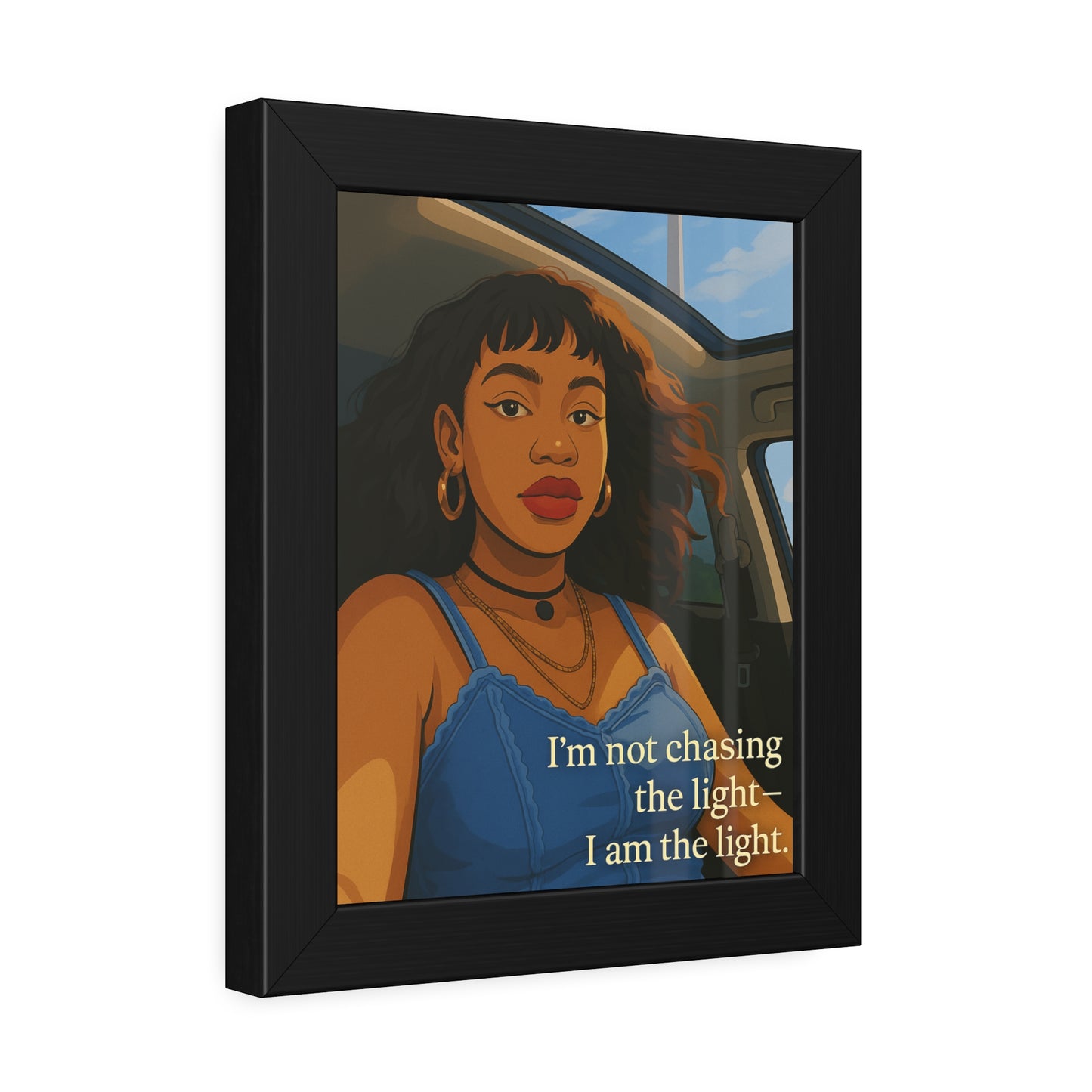 "I Am the Light" - Framed Wall Art