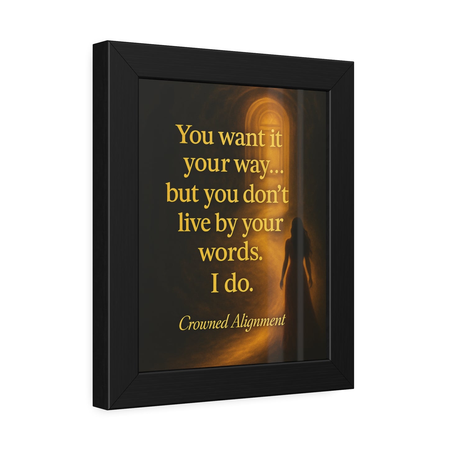 "Live By Your Words" - Framed Wall Art