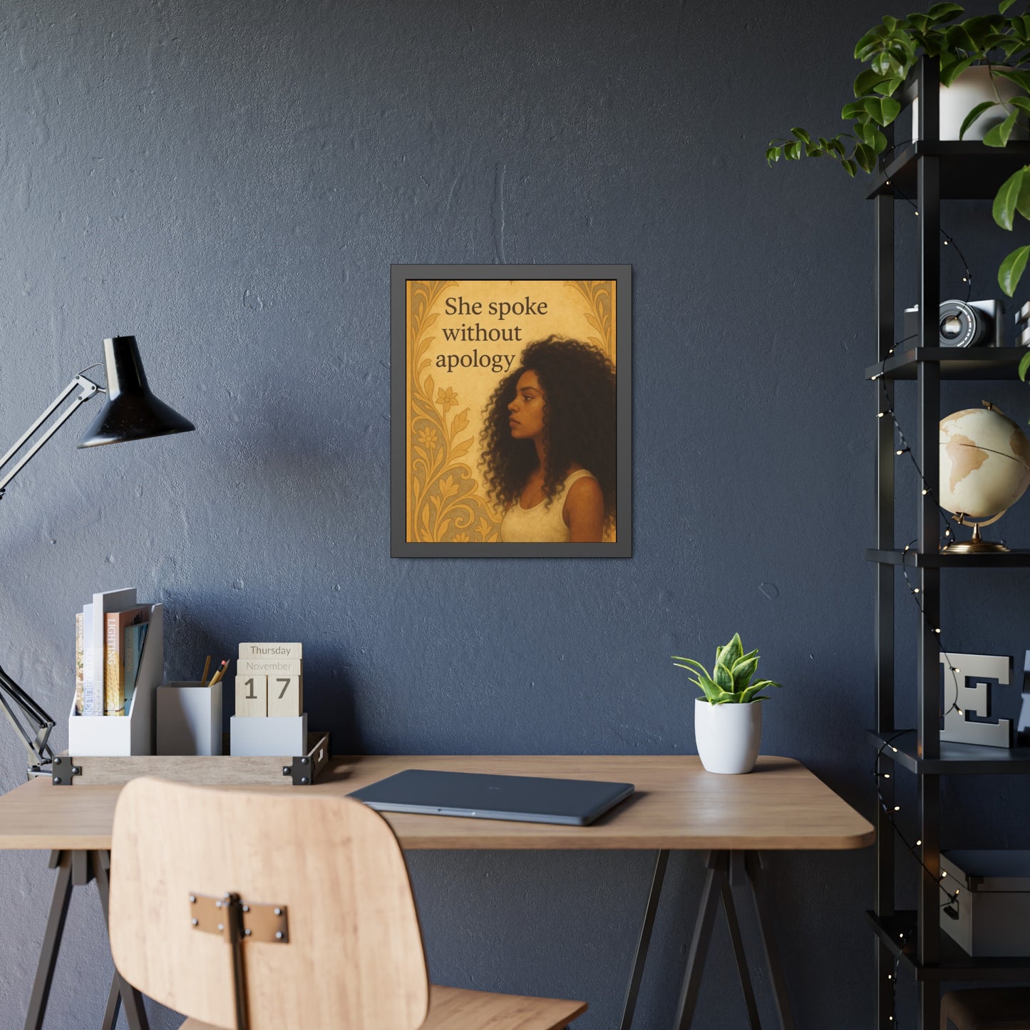 "She Spoke Without Apology"- Framed Wall Art