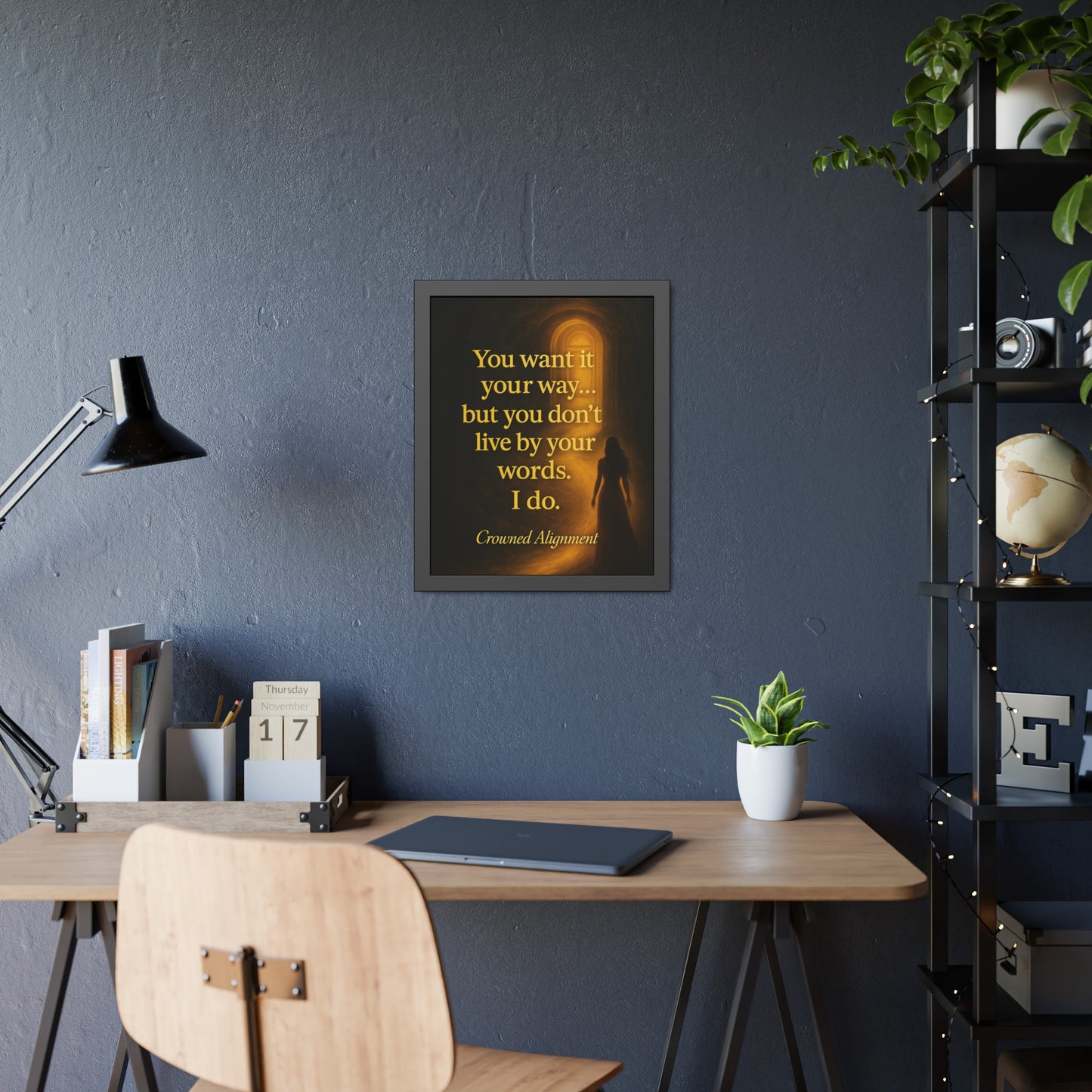 "Live By Your Words" - Framed Wall Art
