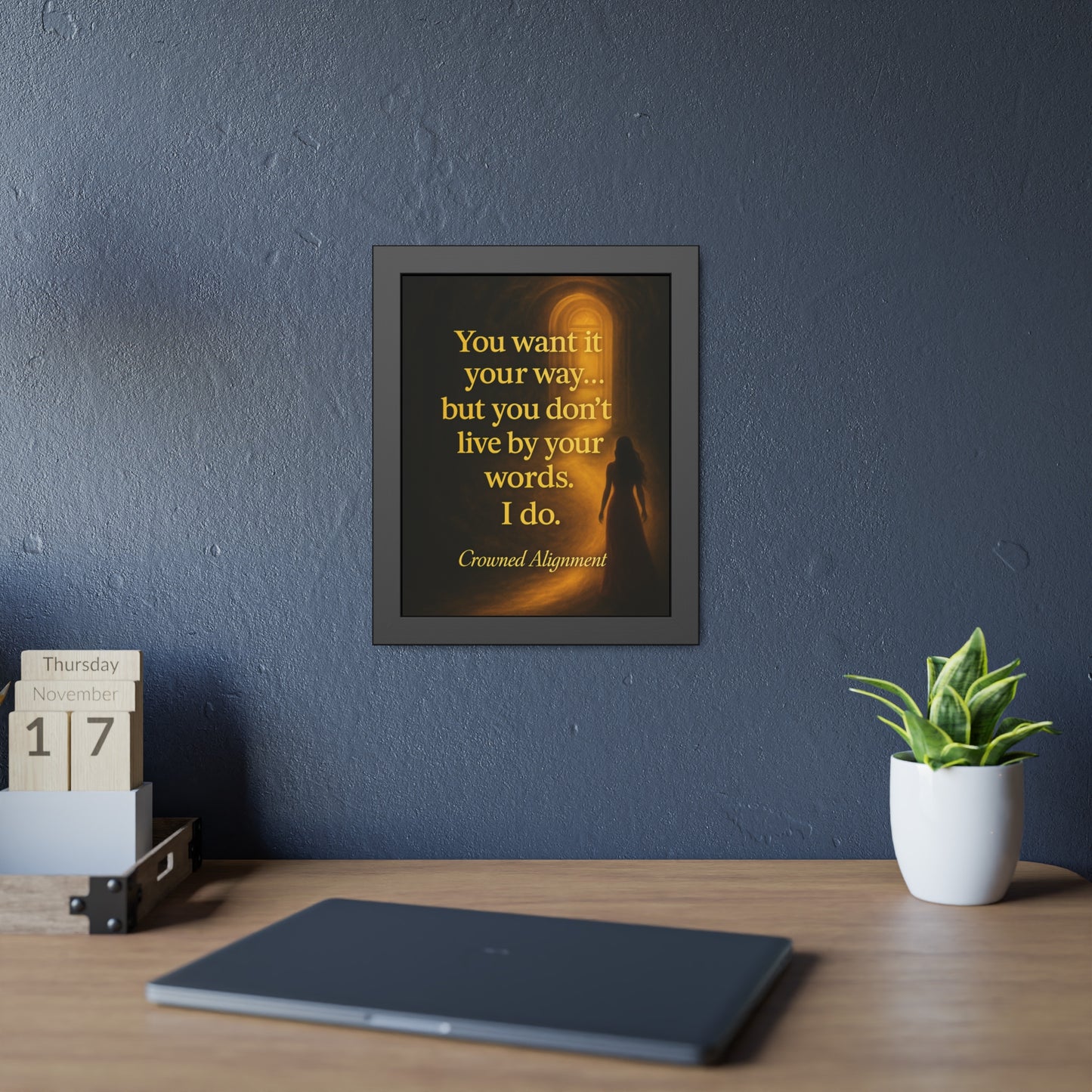 "Live By Your Words" - Framed Wall Art