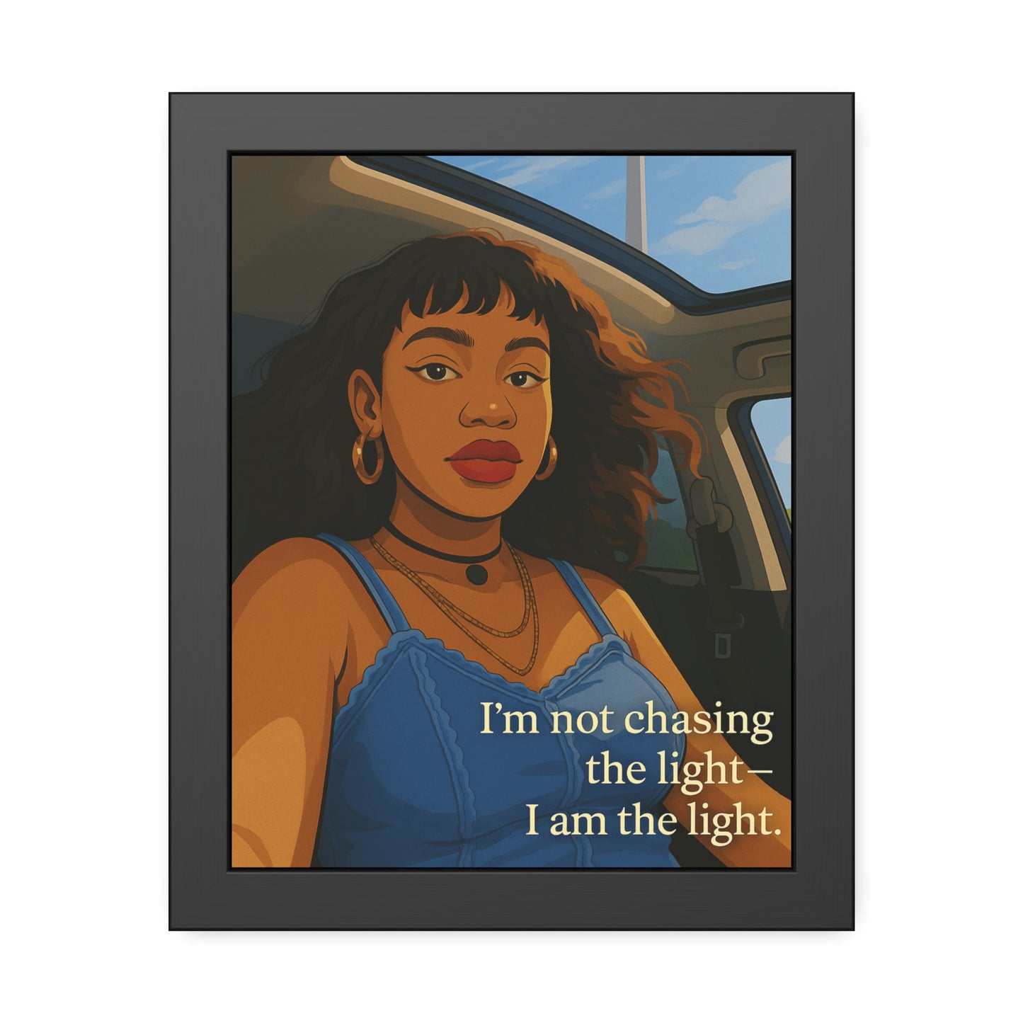 "I Am the Light" - Framed Wall Art