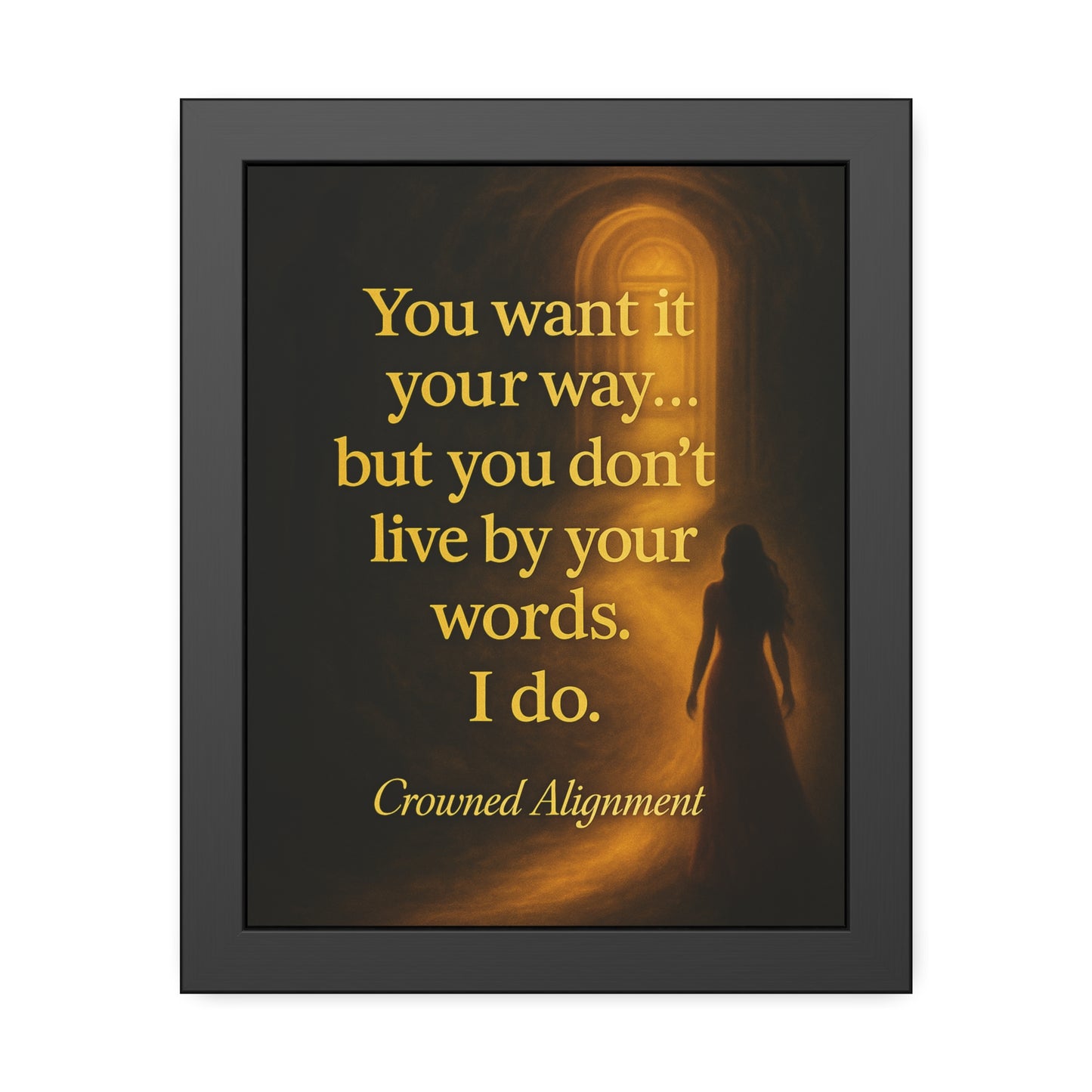 "Live By Your Words" - Framed Wall Art