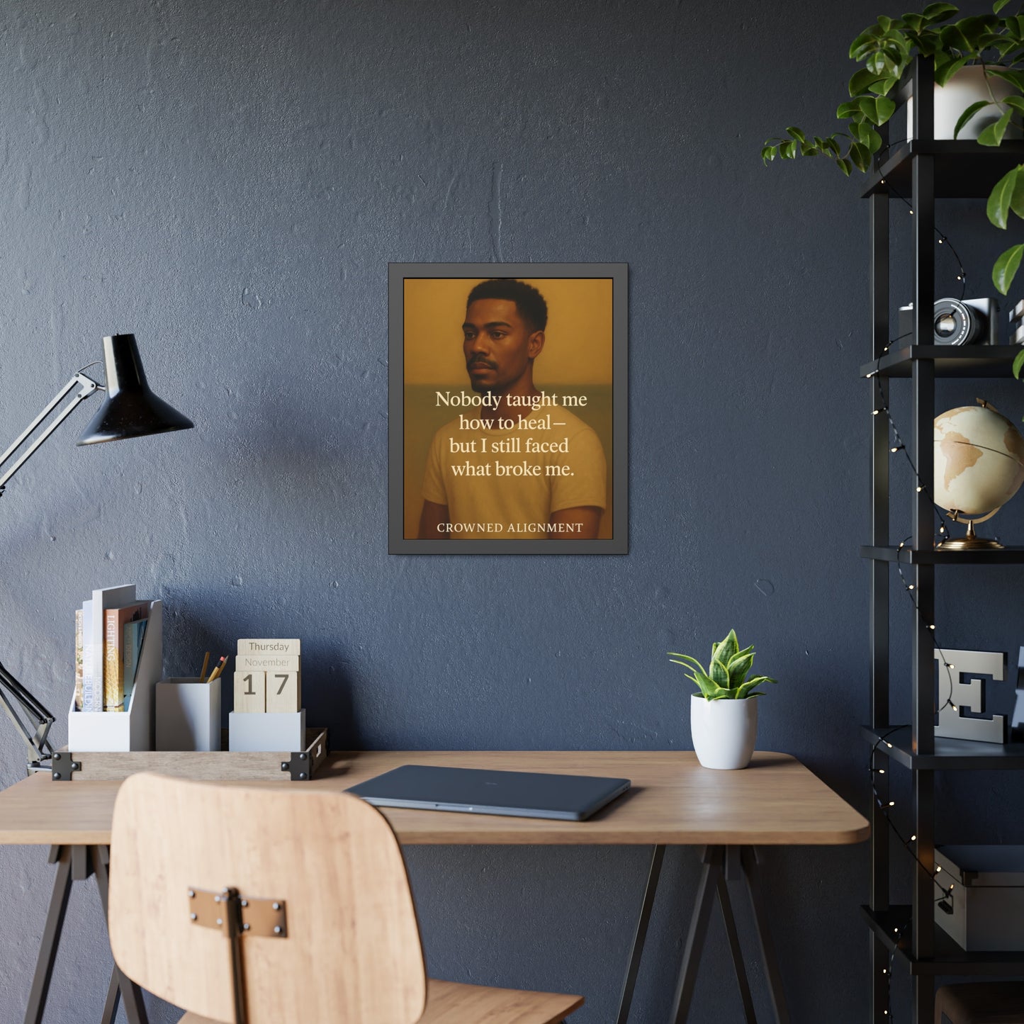 "Faced What Broke Me" - Framed Wall Art