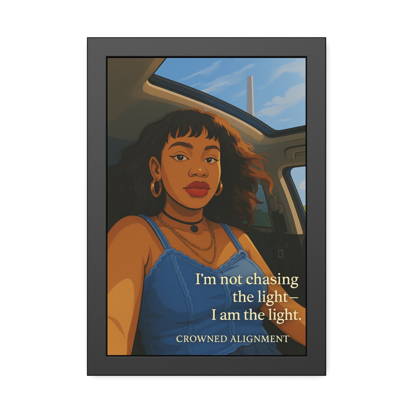 "I Am the Light" - Framed Wall Art