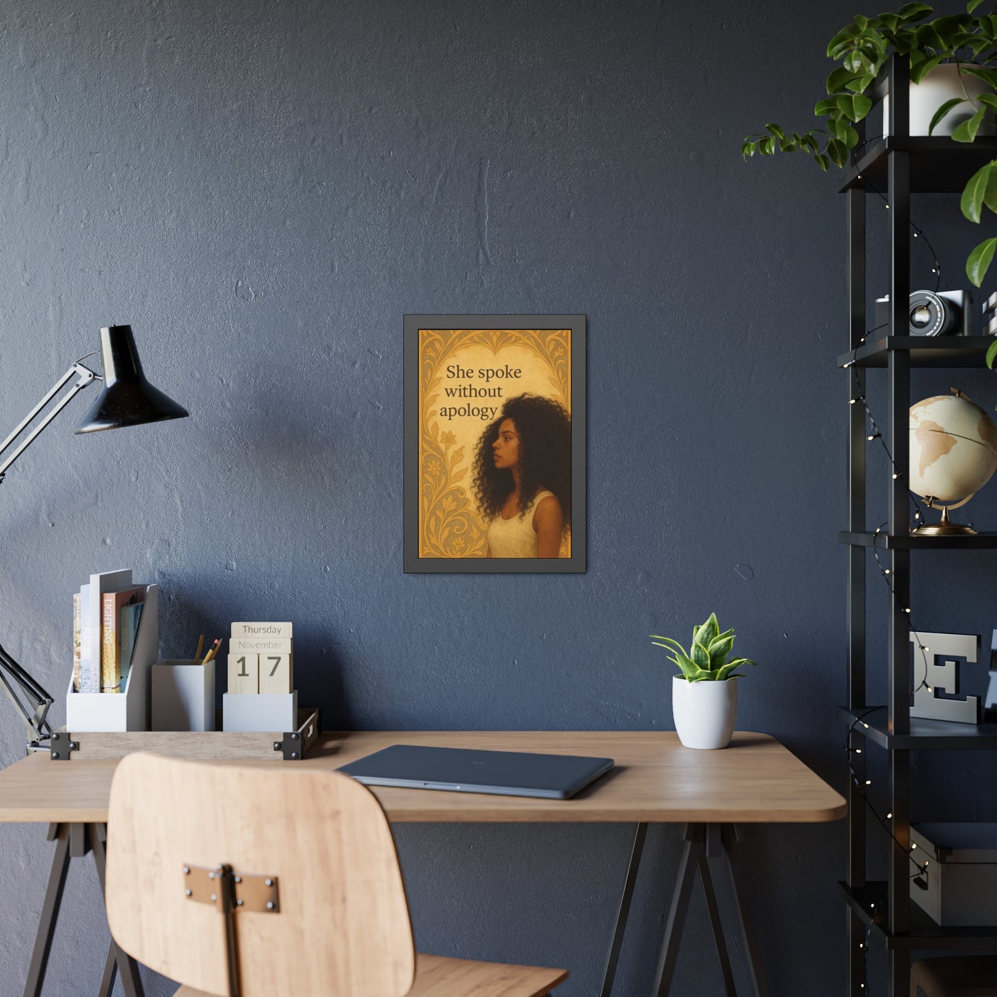 "She Spoke Without Apology"- Framed Wall Art
