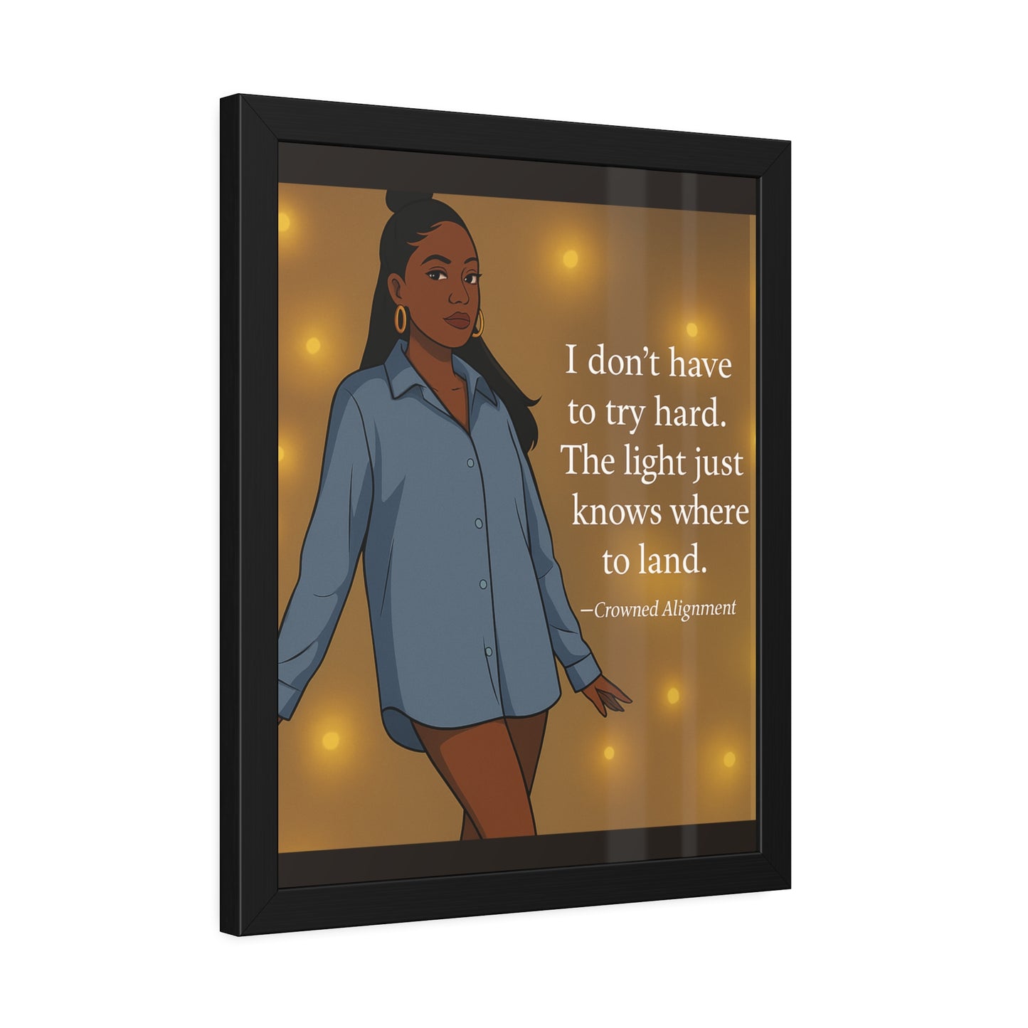 "I Don’t Have to Try Hard" Framed Wall Art