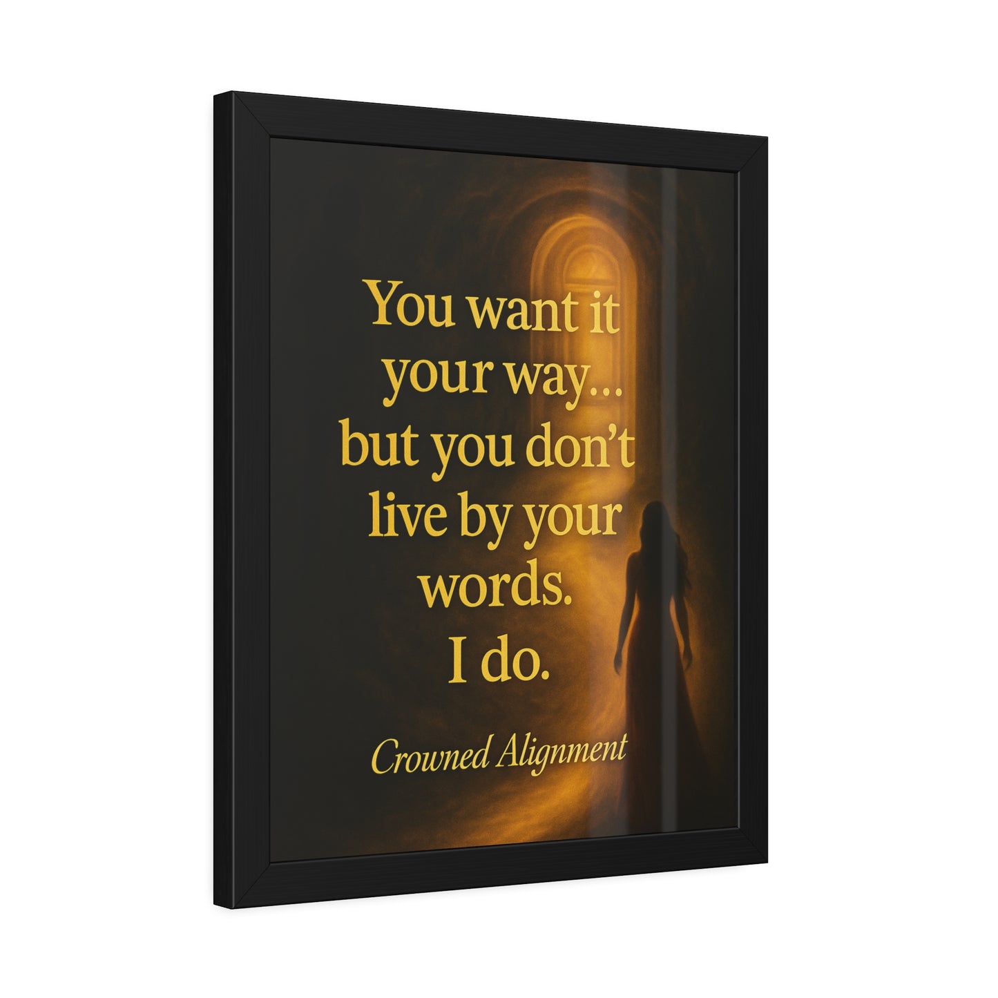 "Live By Your Words" - Framed Wall Art