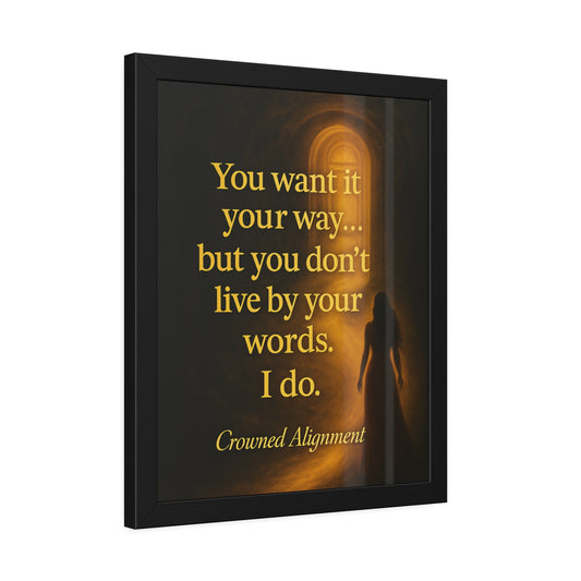 "Live By Your Words" - Digital Wall Art