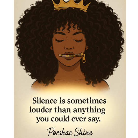 "Silence Speaks Louder - Digital Wall Art