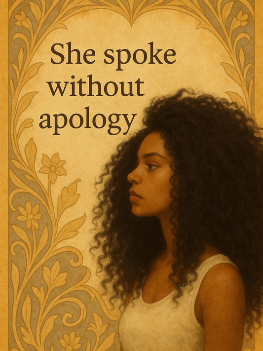 "She Spoke Without Apology" - Digital Wall Art